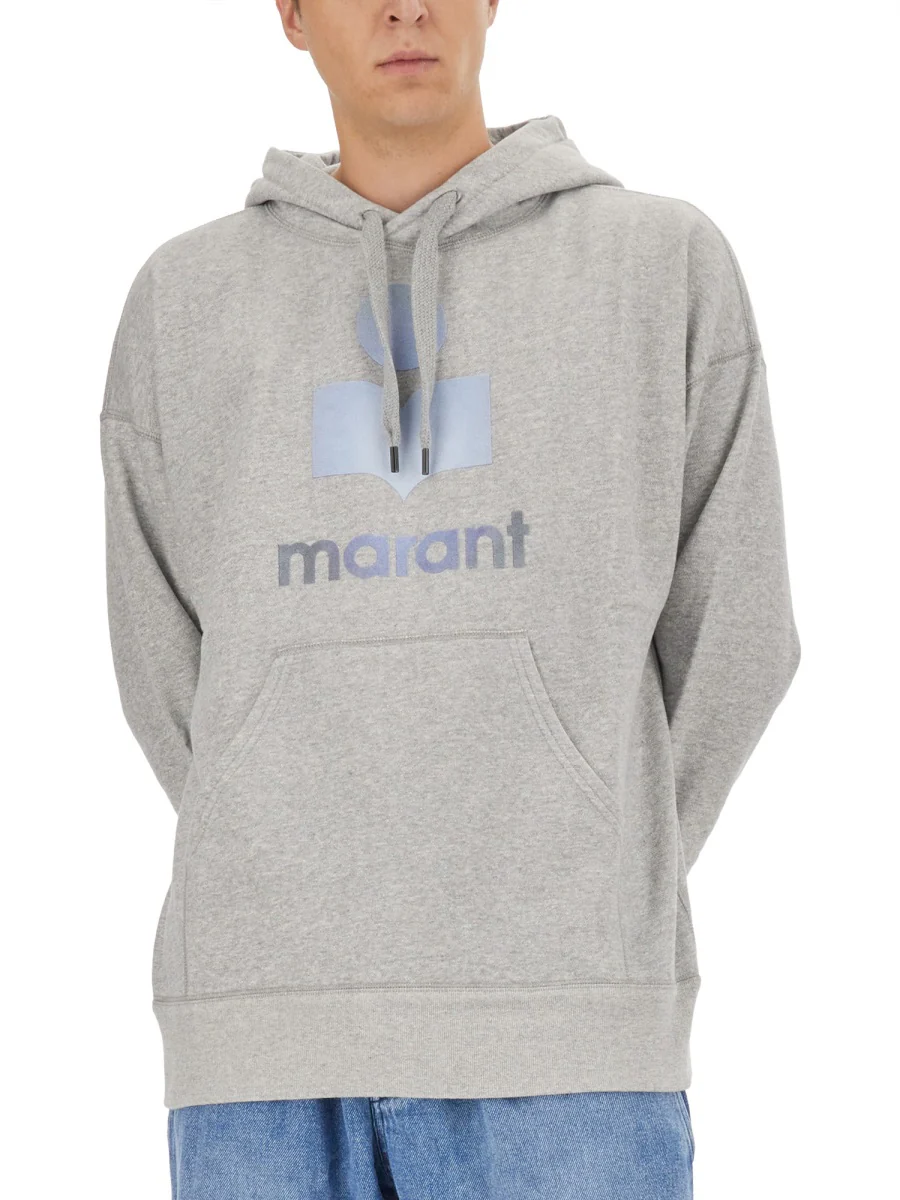 MARANT Logo Printed Drawstring Hoodie - Image 4