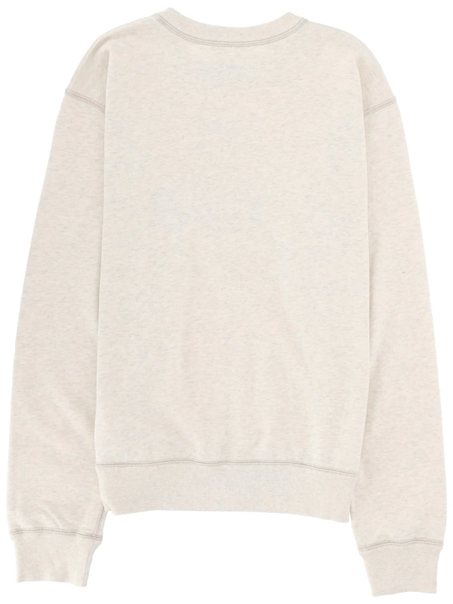 MARANT Organic Cotton Sweatshirt with Flocked Logo - Image 2