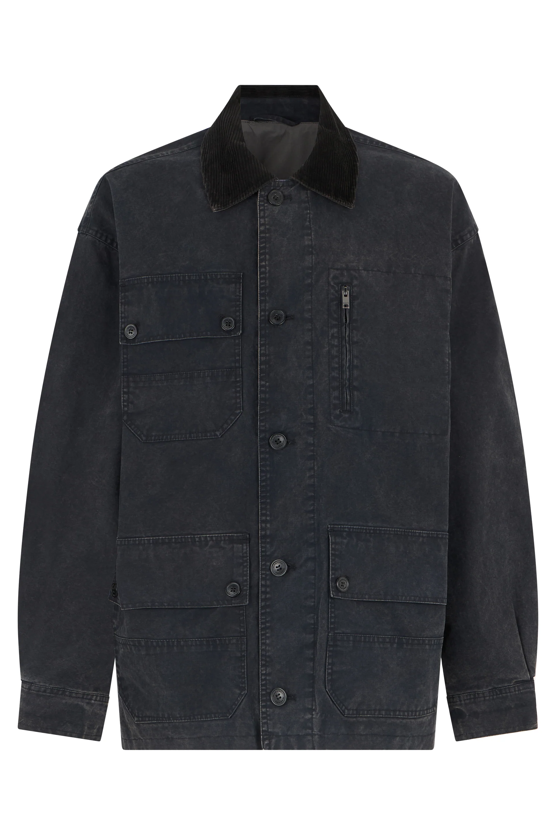 Marant Relaxed-Fit Work Jacket with Velvet Collar - FW25