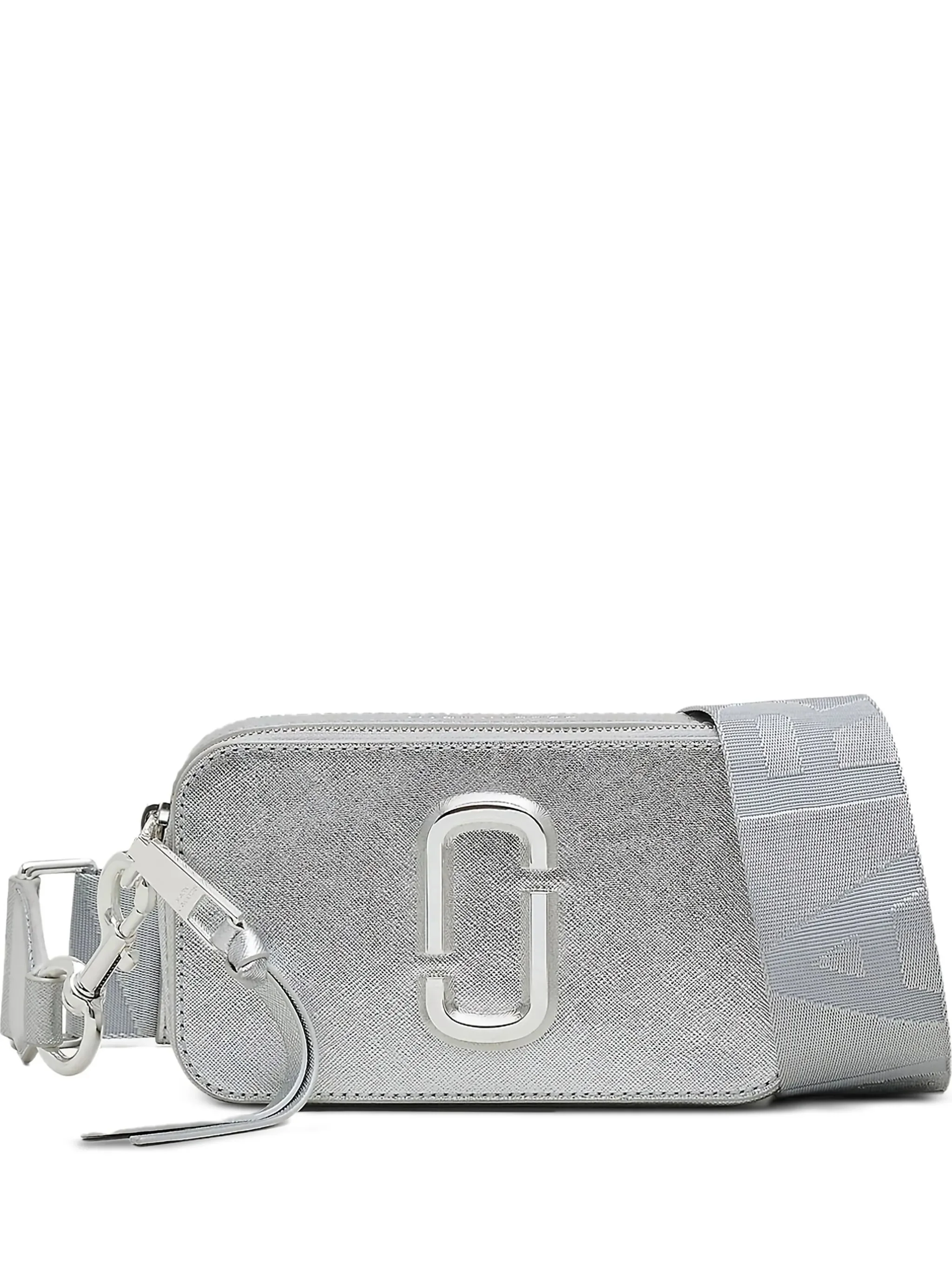 Marc Jacobs Mini Saffiano Double Zip Bag with Adjustable Webbing Strap
