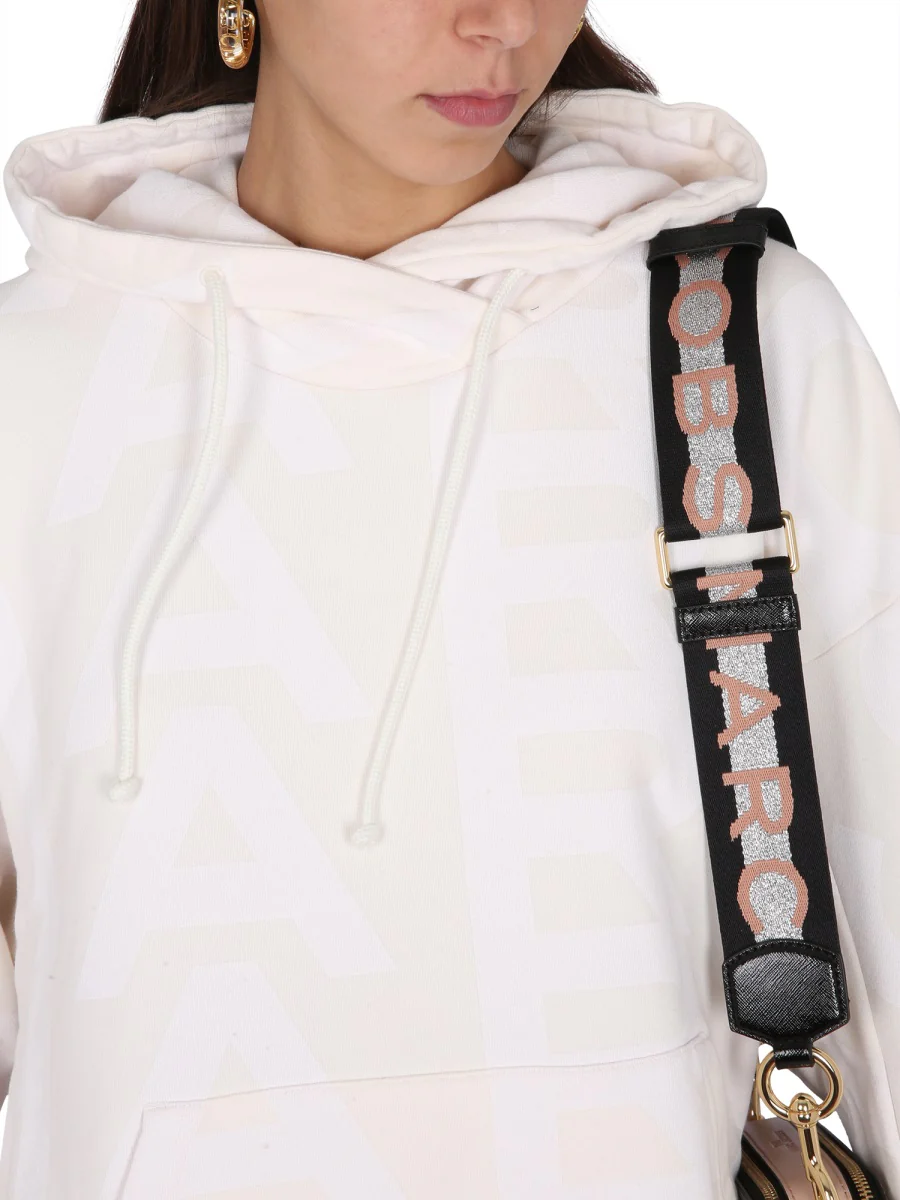 MARC JACOBS Monogram Oversized Drawstring Hoodie - Image 4