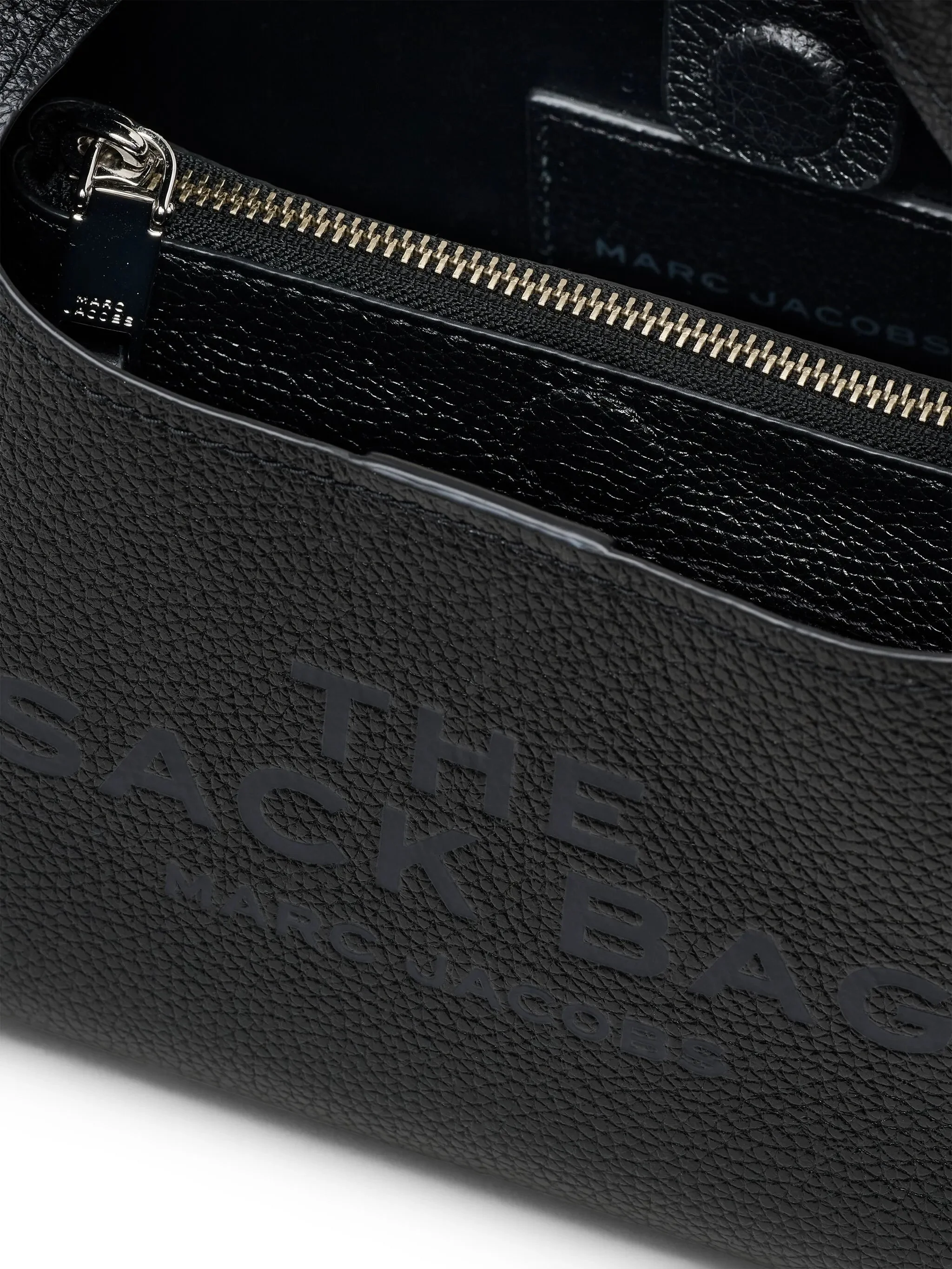 Marc Jacobs Structured Top Handle Bag with Logo Print - Image 6