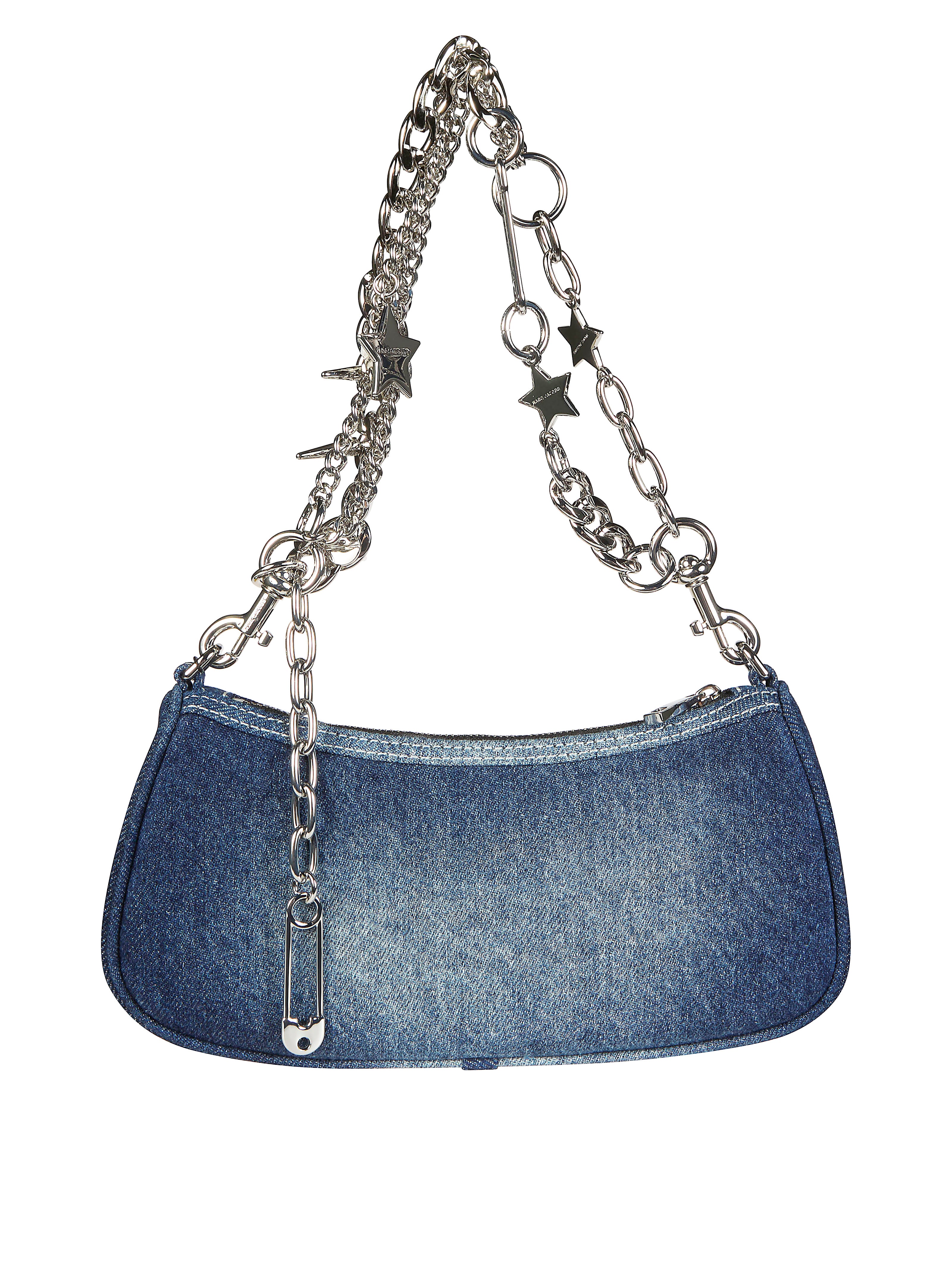 Marc Jacobs The Faded Denim Charm Shoulder Bag - Image 3