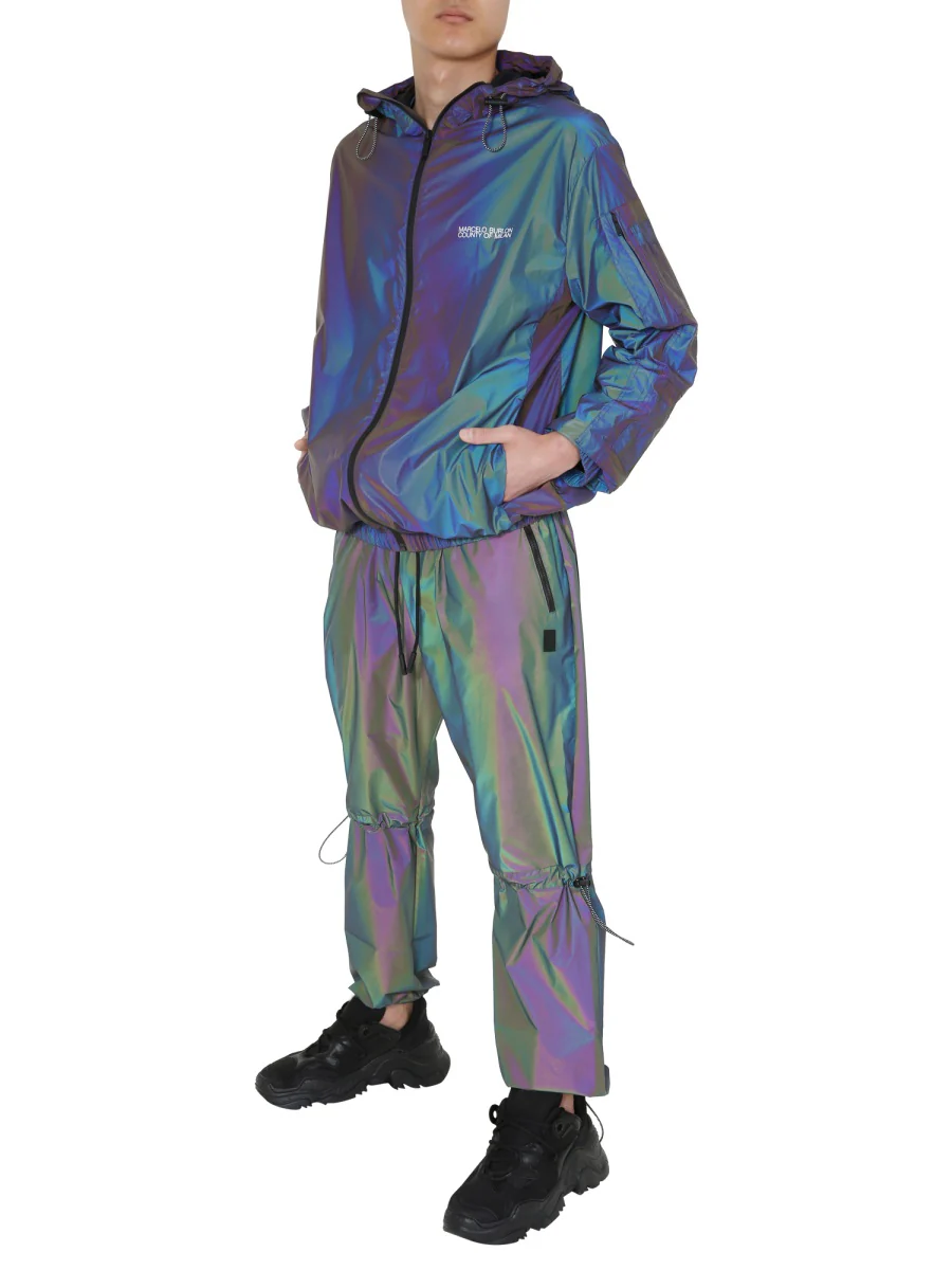 MARCELO BURLON COUNTY OF MILAN Iridescent Lightweight Hooded Jacket - Image 2