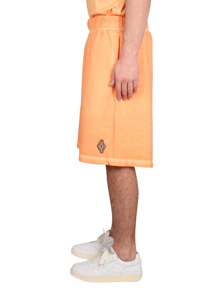 MARCELO BURLON COUNTY OF MILAN Men's Mini Bermuda Shorts with Logo - Image 3