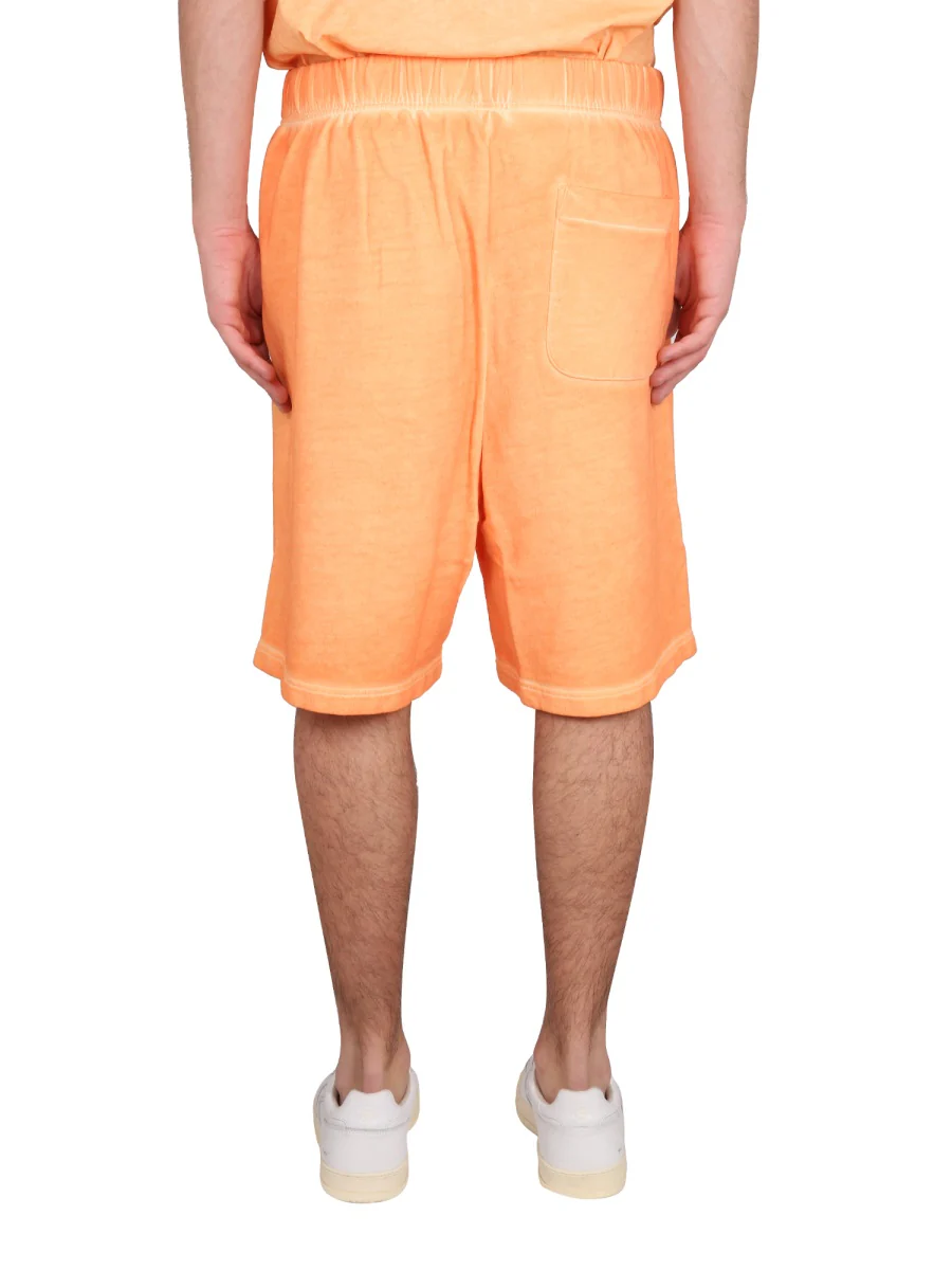 MARCELO BURLON COUNTY OF MILAN Men's Mini Bermuda Shorts with Logo - Image 4
