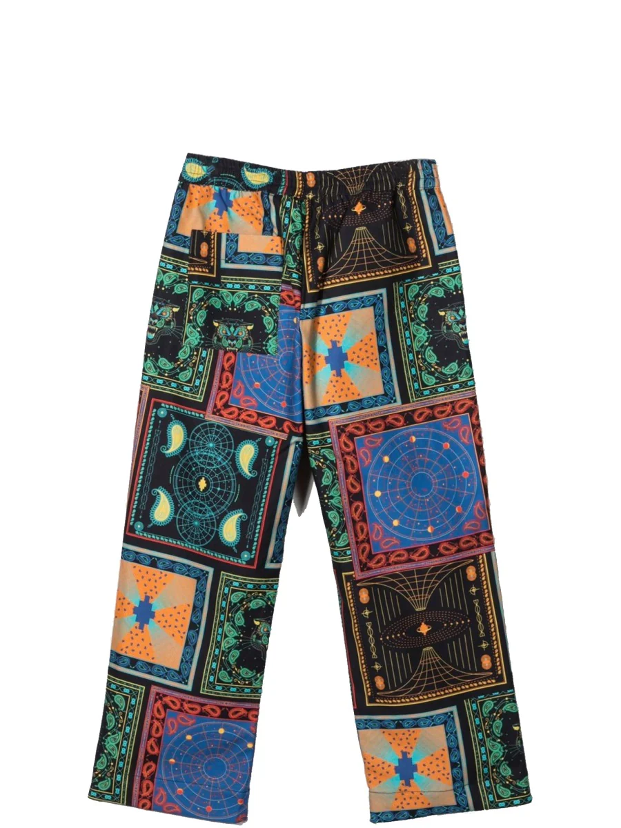 MARCELO BURLON COUNTY OF MILAN Mini Bandana Print Trousers for Boys - Image 2