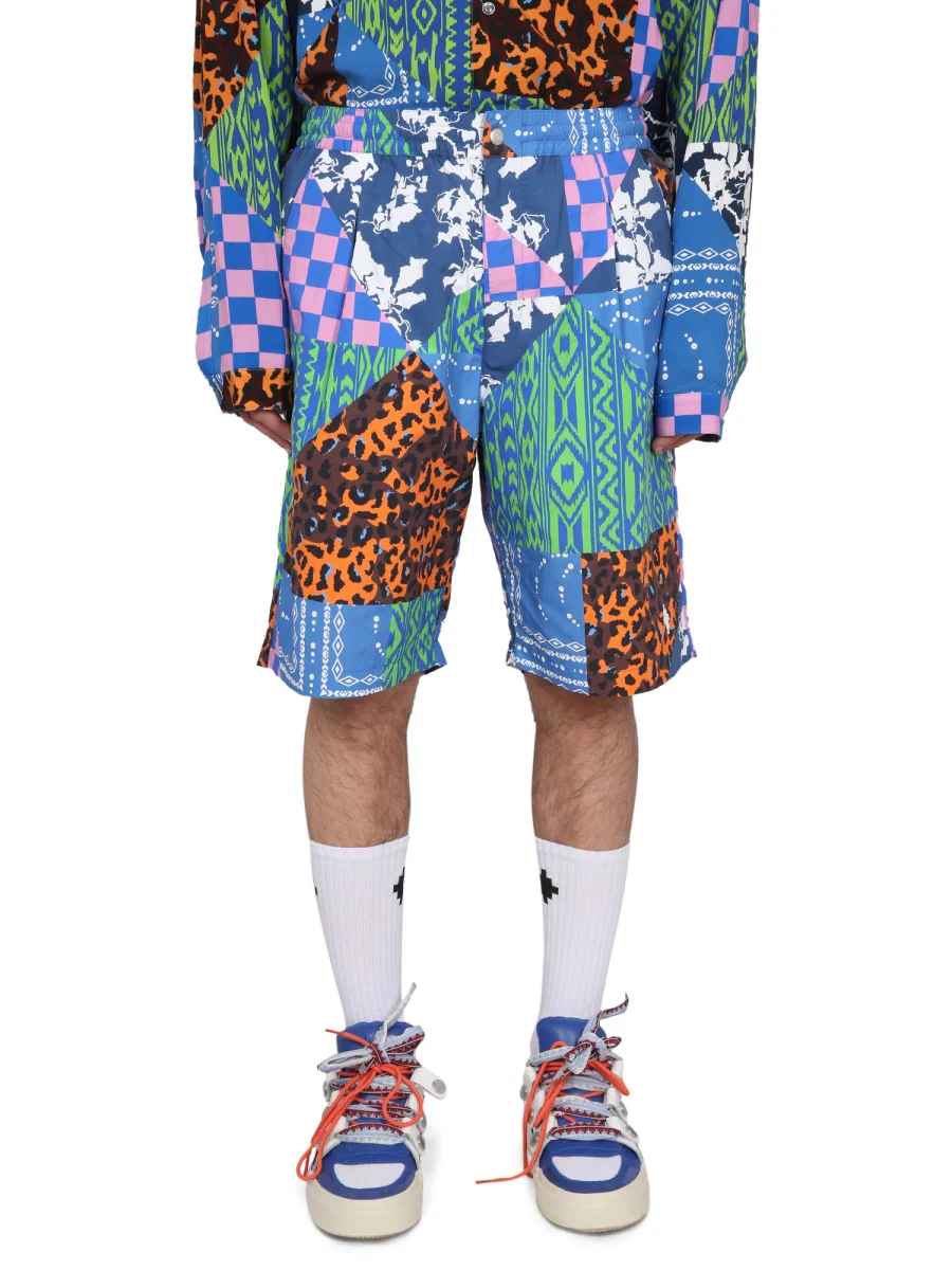 MARCELO BURLON COUNTY OF MILAN Mix & Match Bermuda Shorts