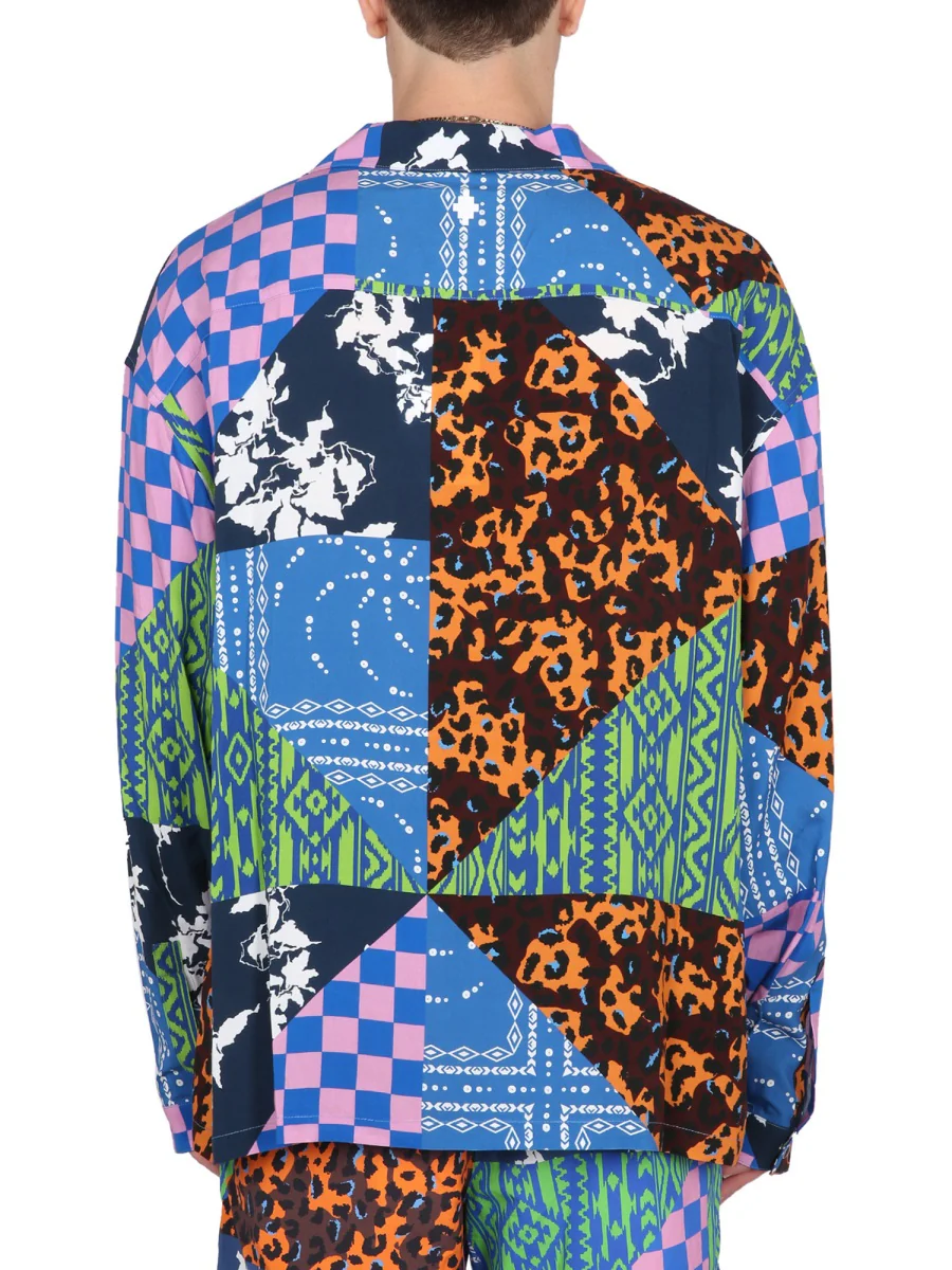MARCELO BURLON COUNTY OF MILAN Mix-print Camp Collar Shirt - Image 3