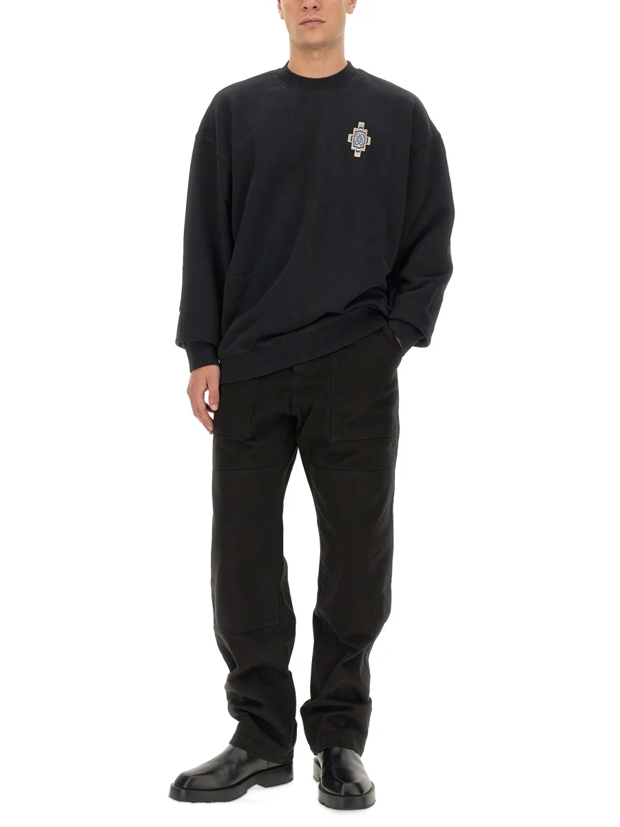MARCELO BURLON COUNTY OF MILAN Optical Cross Cotton Sweatshirt - Image 2