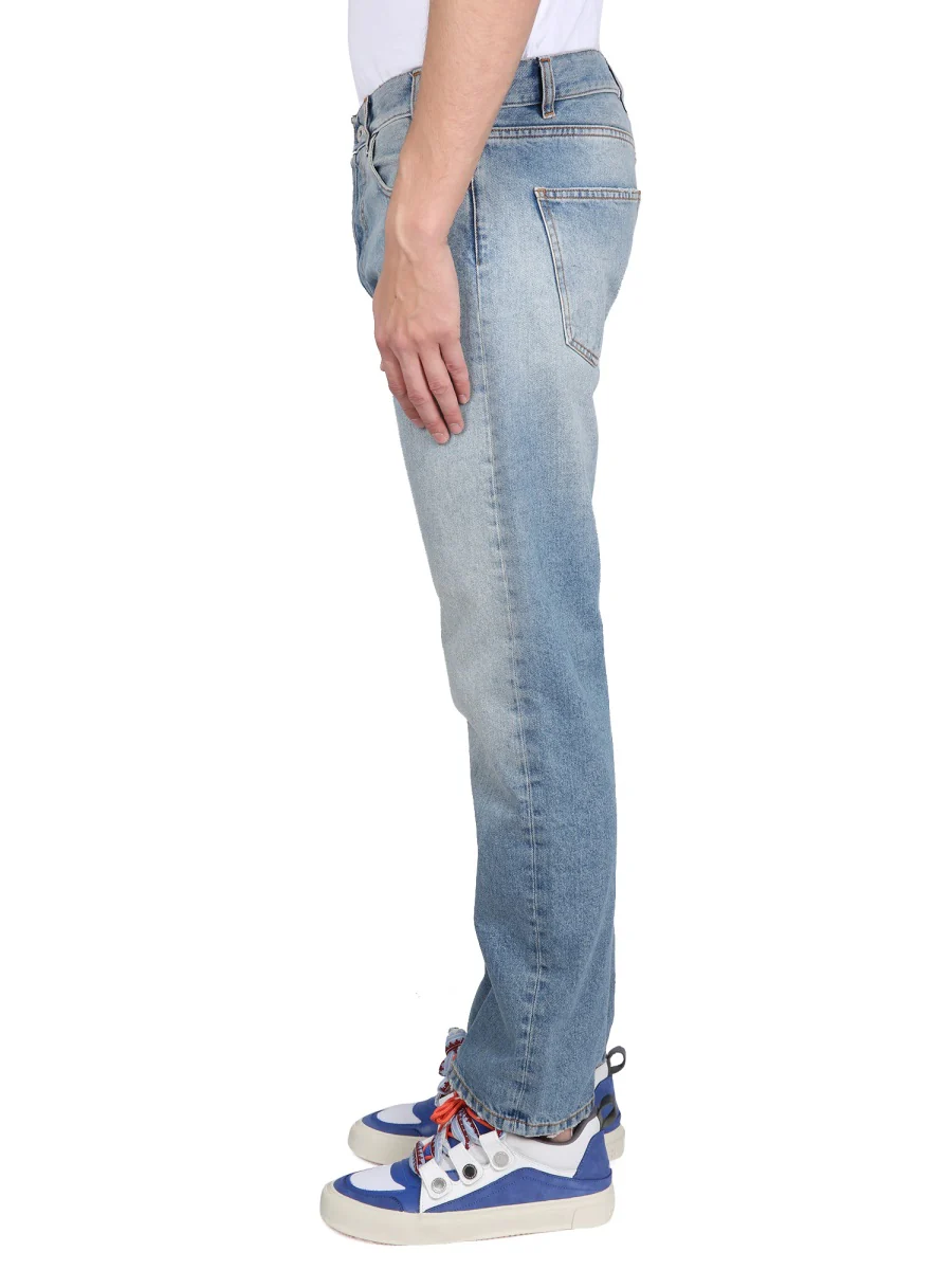 MARCELO BURLON COUNTY OF MILAN Slim Fit Cotton Denim Jeans - Image 3