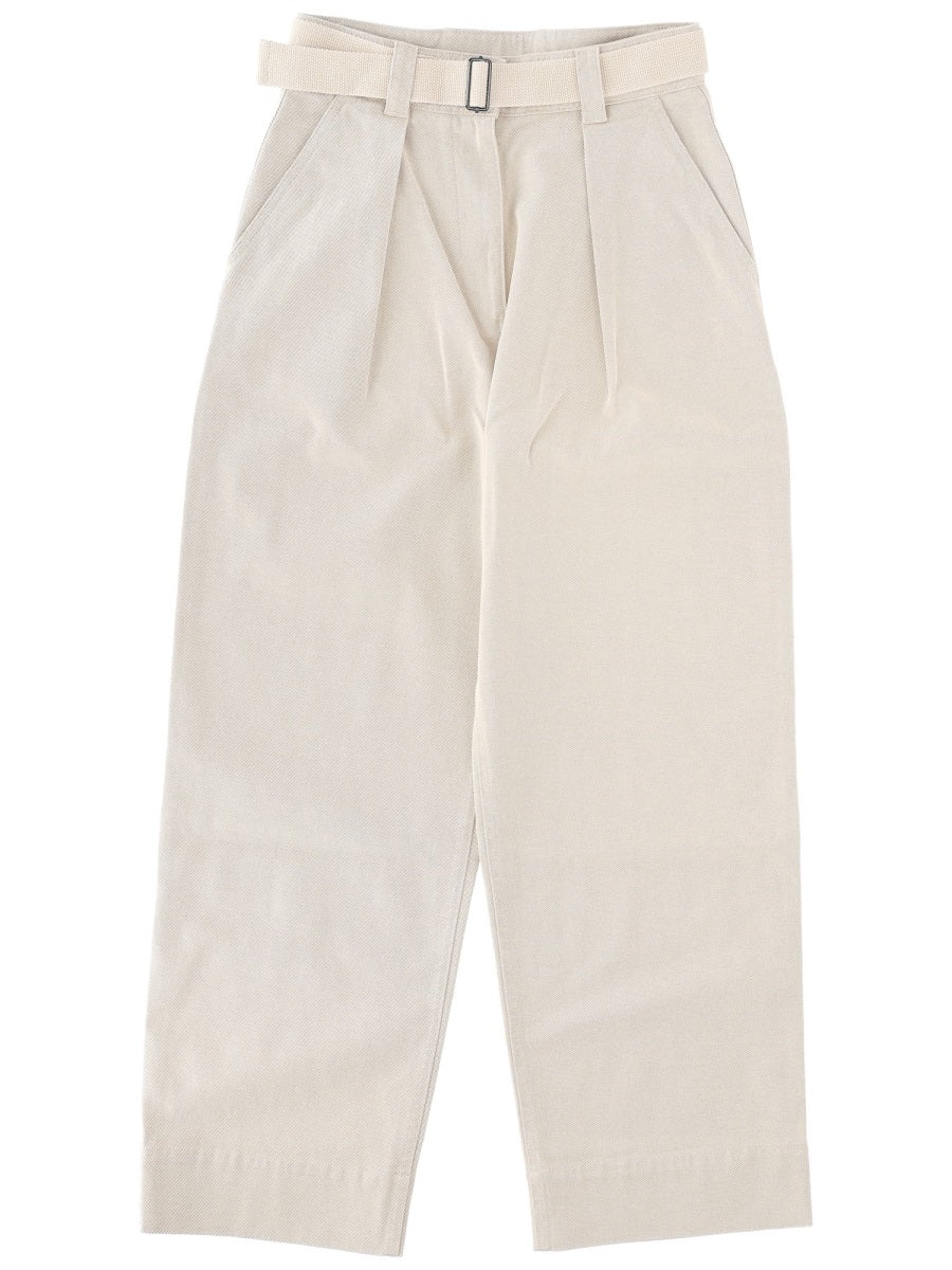 MARGARET HOWELL Belted Pleat-detail Trousers