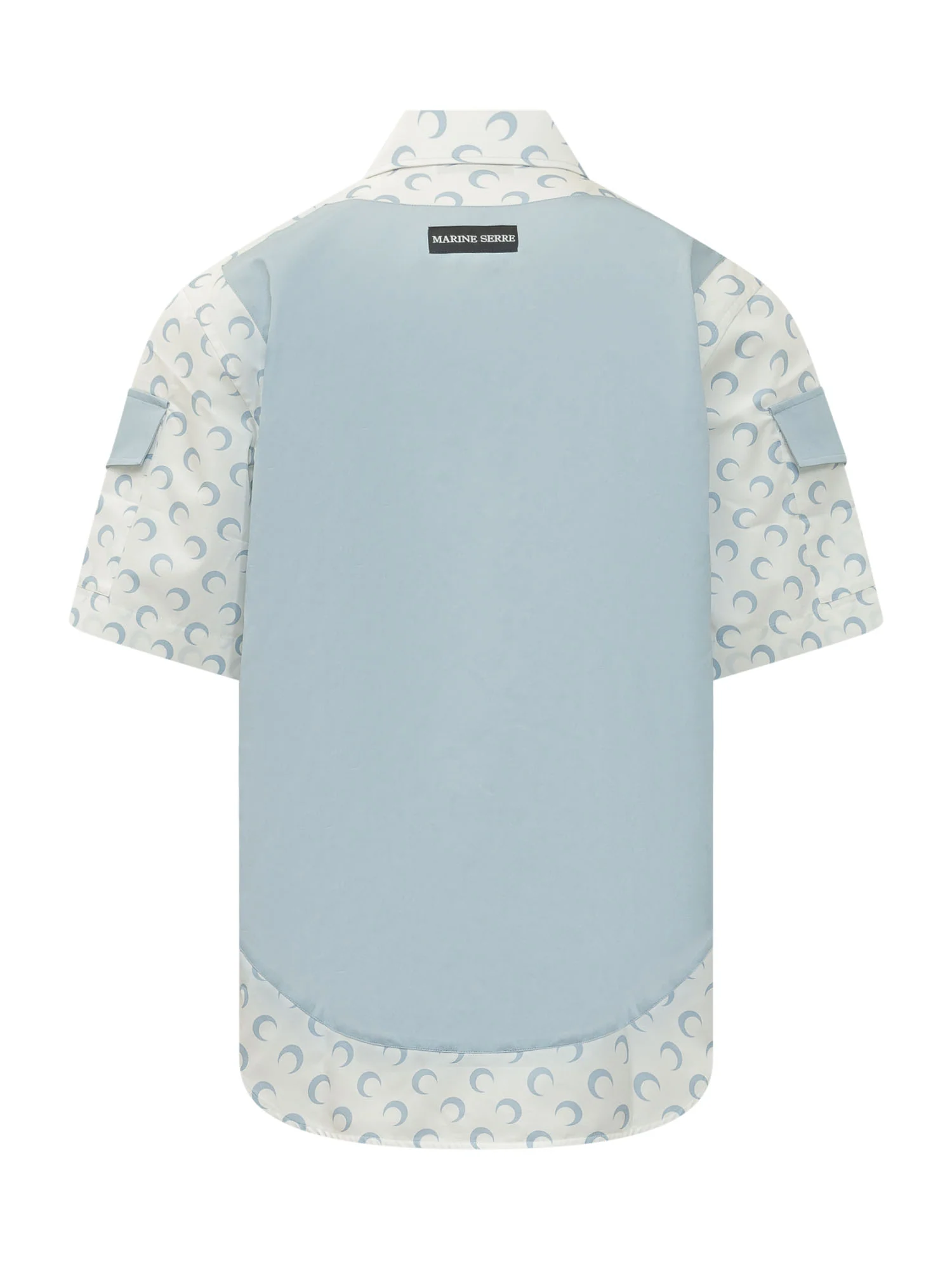 Marine Serre Mini Sleeves Cut Shirt with Pocket Detail - Image 2