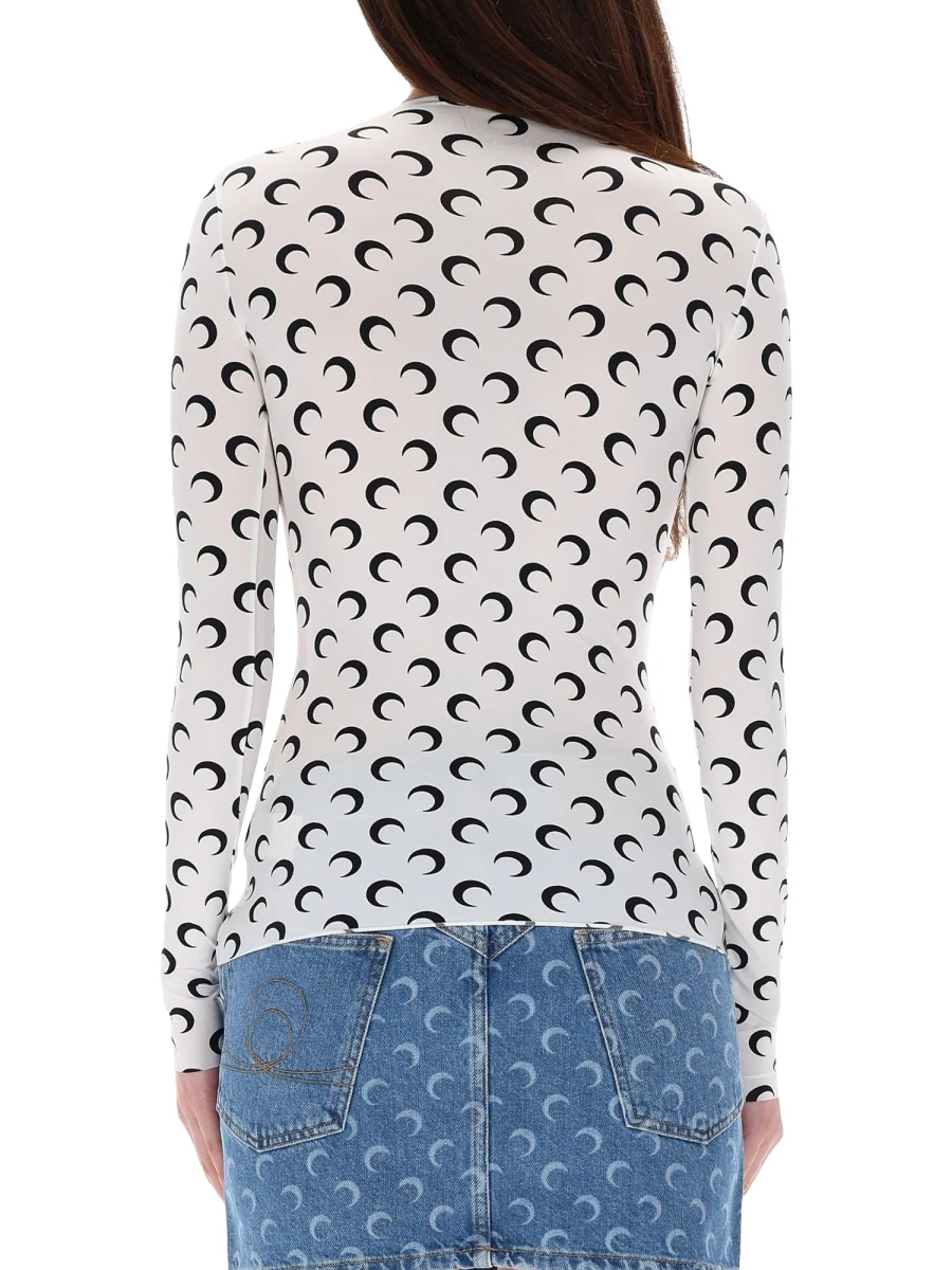 Marine Serre Moon Graphic Top - Size S - Image 5