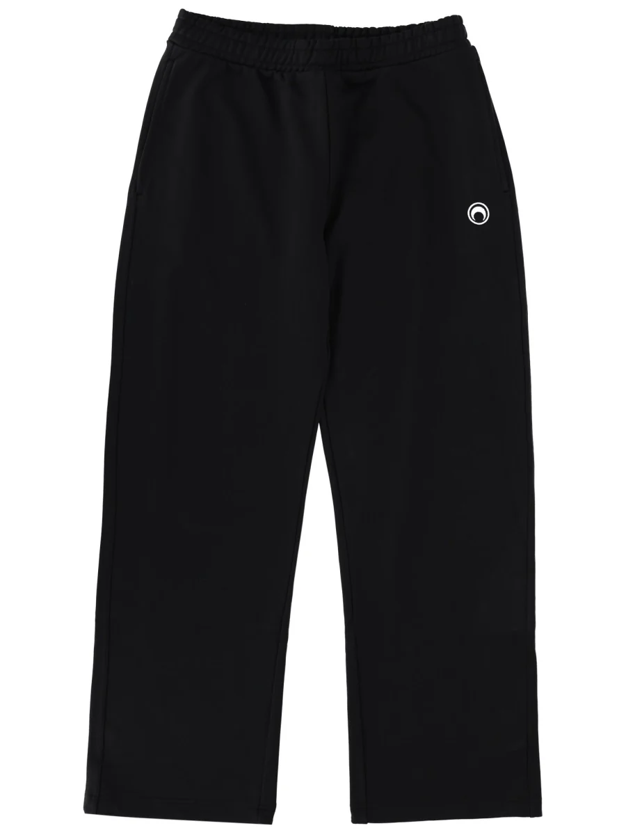 MARINE SERRE Moon Logo Fleece Sweatpants - Image 4