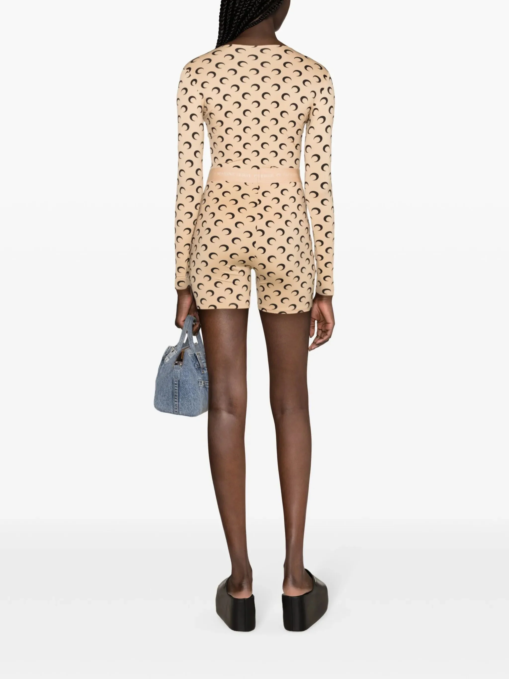 Marine Serre Moon Print Waistband Mini Skirt - Size S - Image 4