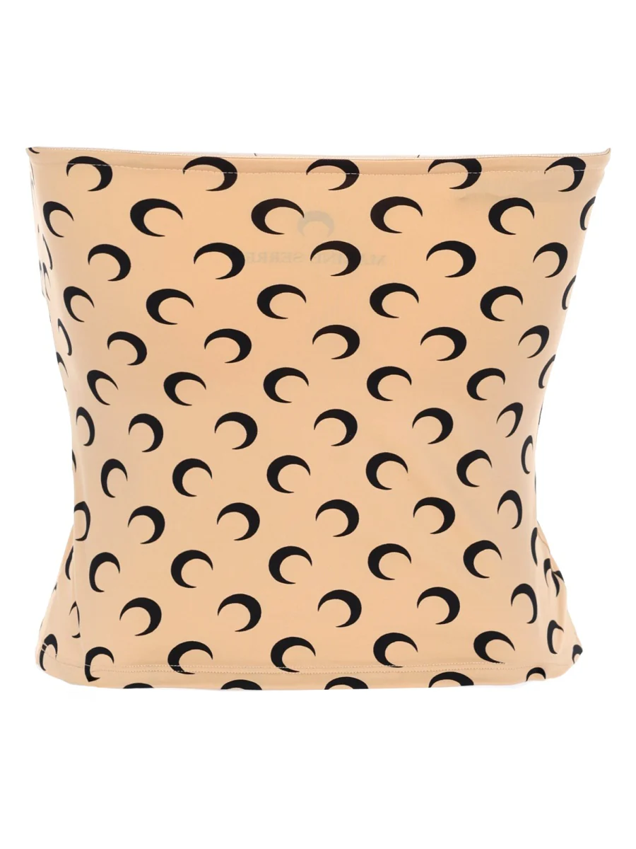 MARINE SERRE Moon Printed Sleeveless Tube Top - Image 2