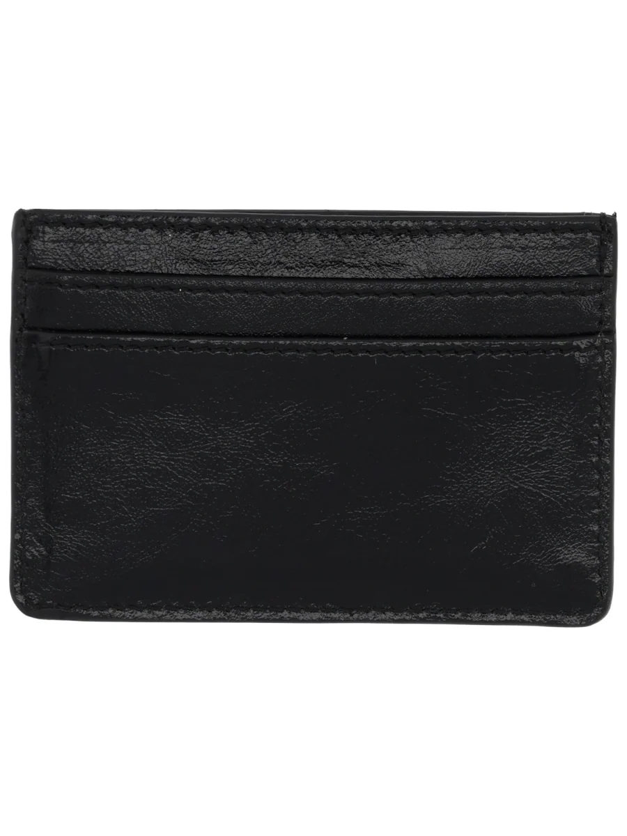 MARINE SERRE Moon Screenprint Leather Card Holder - Image 2