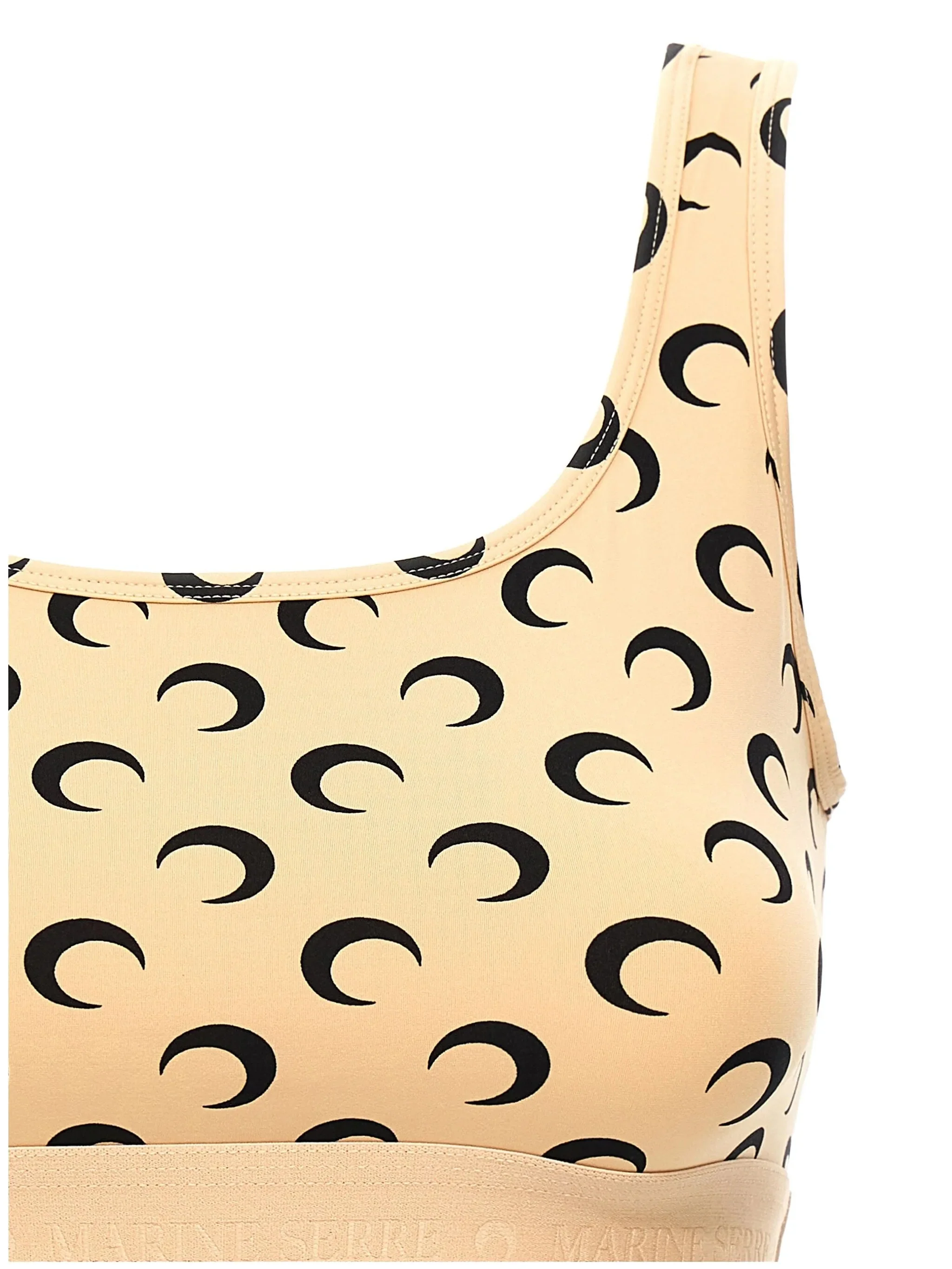Marine Serre Reinforced Hem Moon Print Mini Dress - Image 3