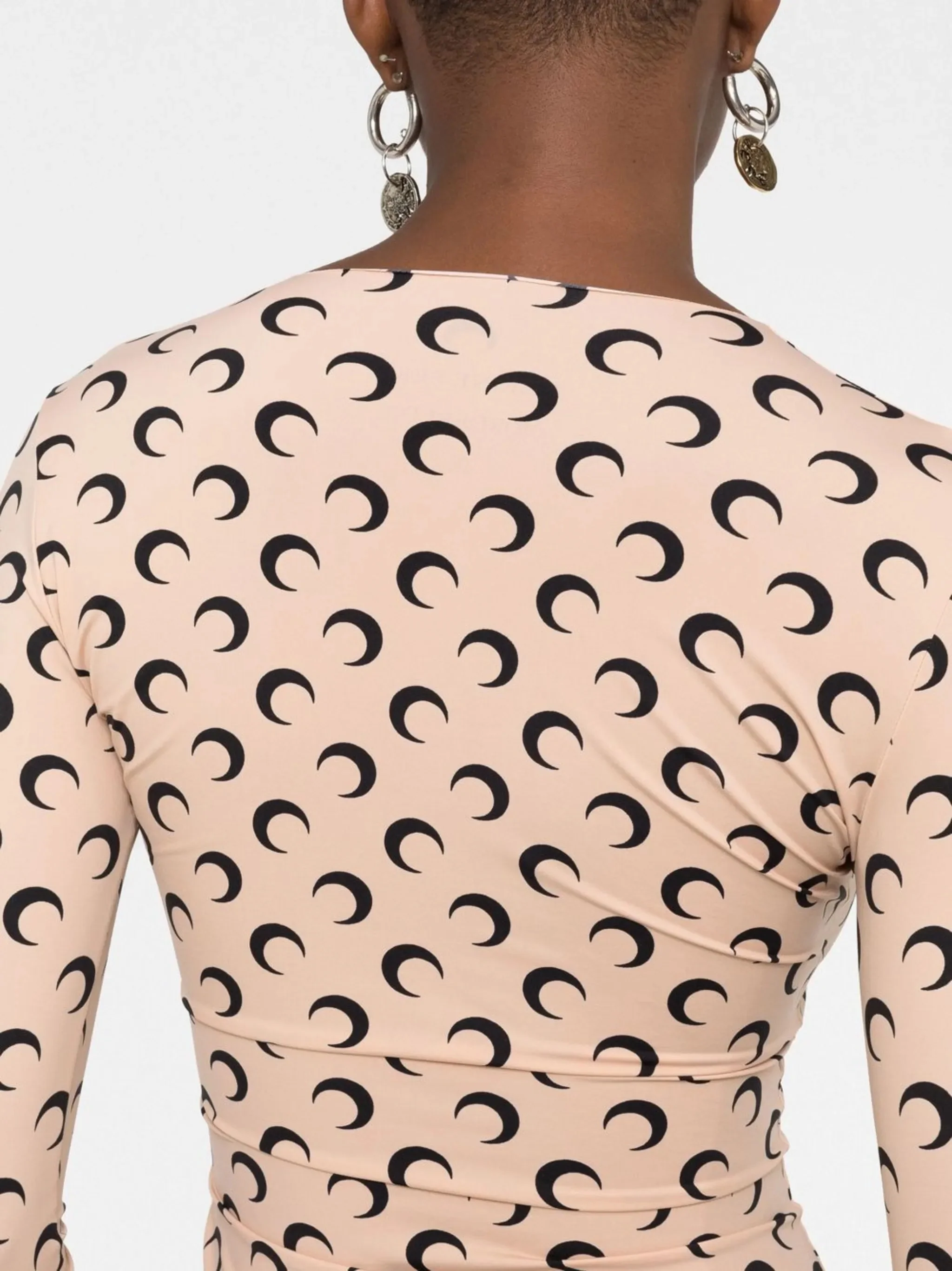 Marine Serre Reinforced Neckline Moon Print Top - Size S - Image 5