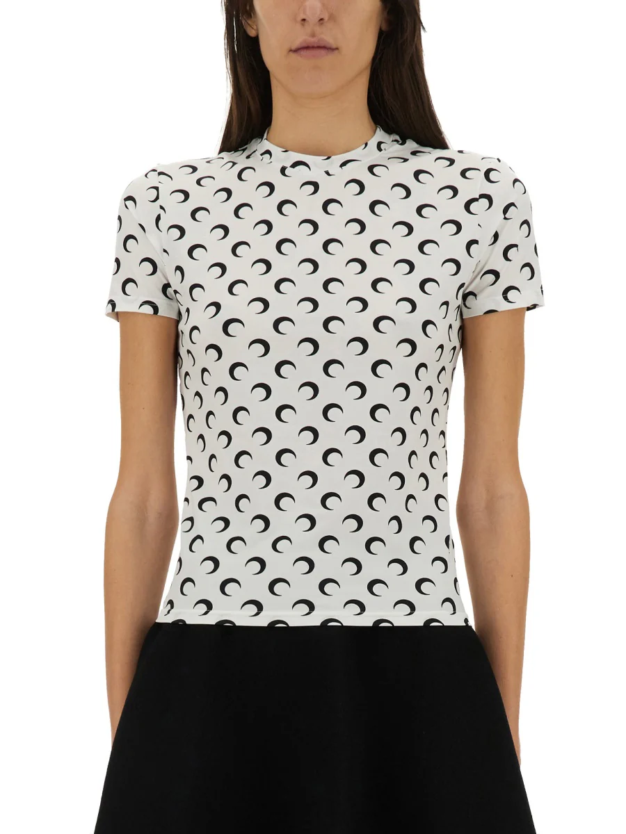 Marine Serre Slim Fit Moon T-Shirt (Size S) - Image 2