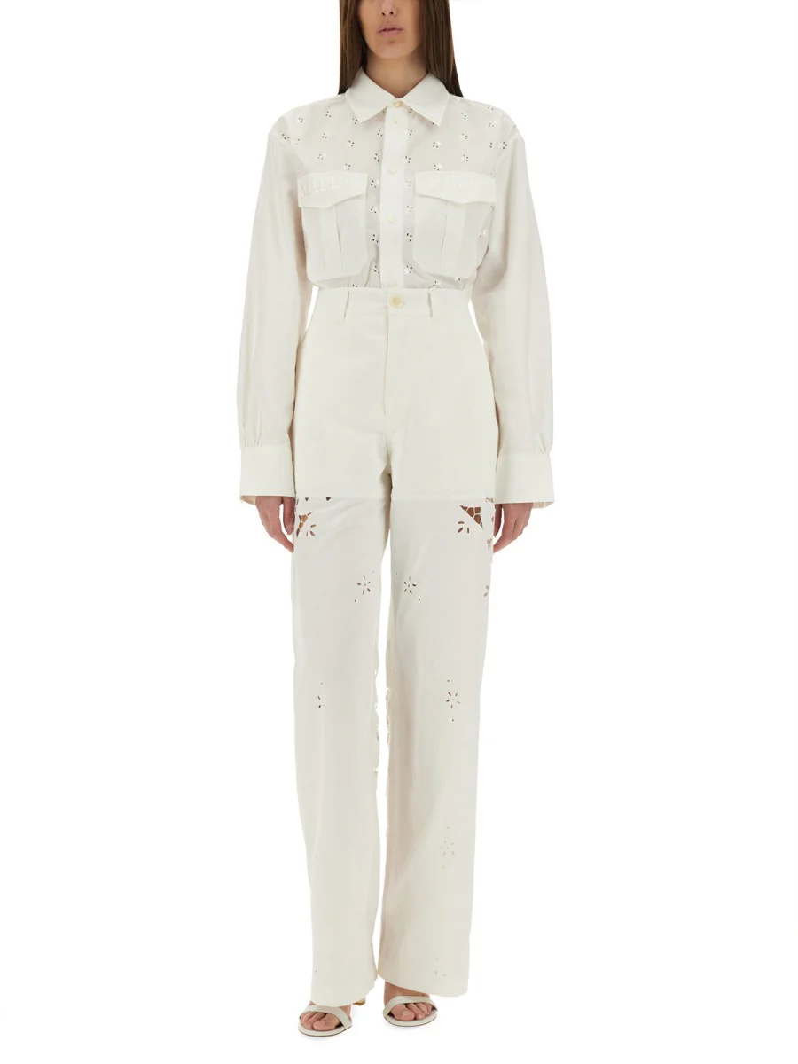MARINE SERRE Upcycled Linen Pants - Image 6