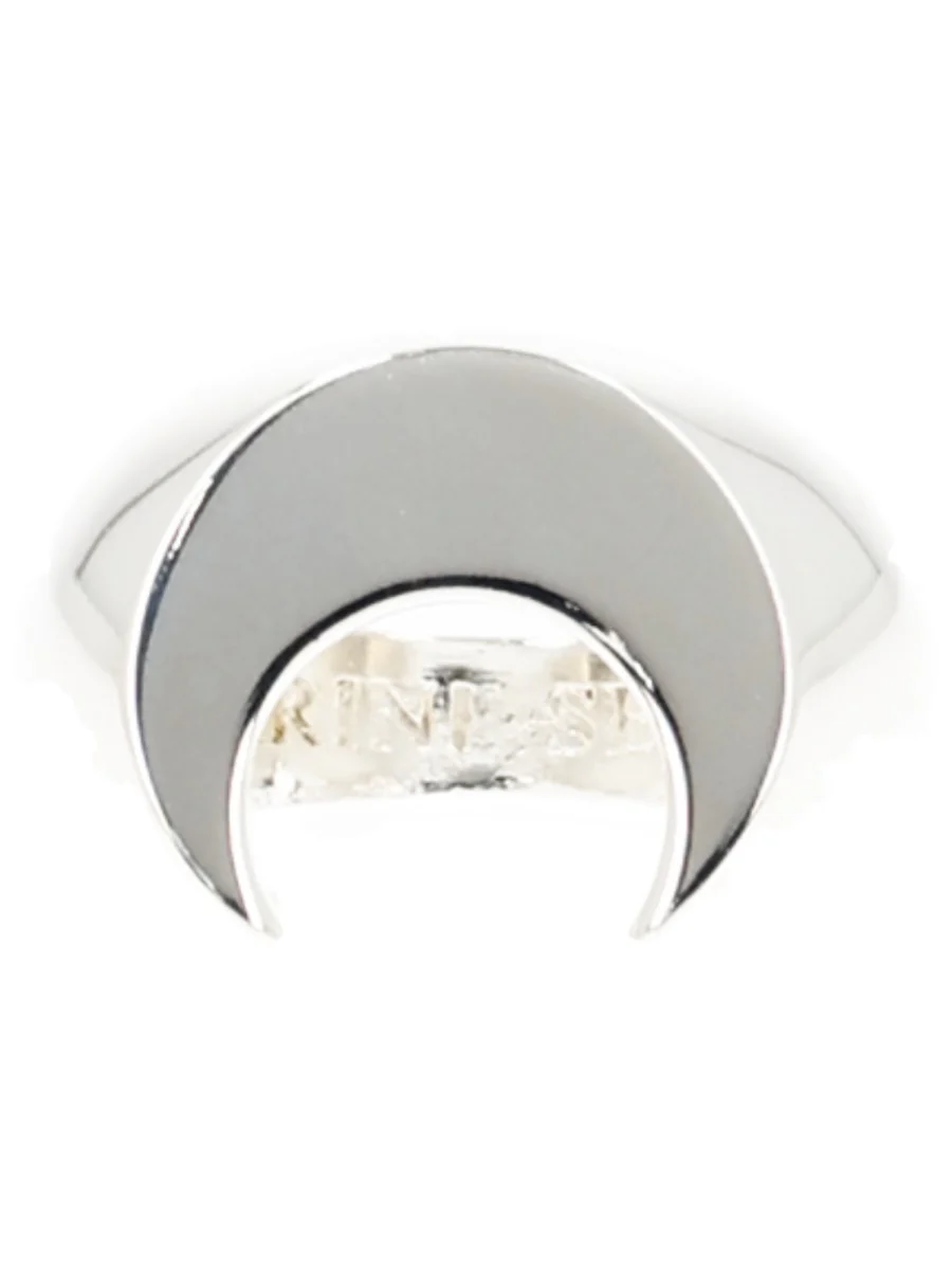 MARINE SERRE Upcycled Silver Plated Moon Ring - Image 4