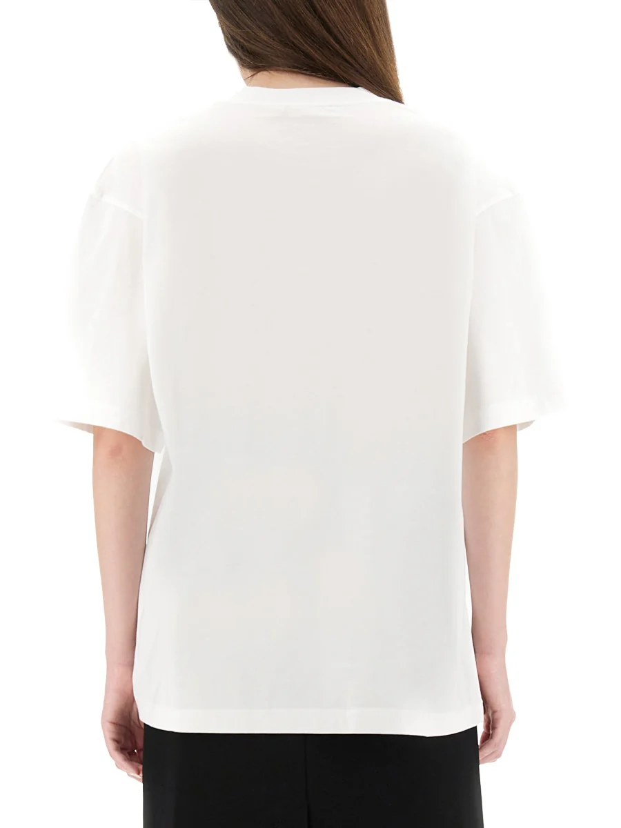 Marni Cotton Knit T-Shirt for Women - FW25 Collection - Image 7