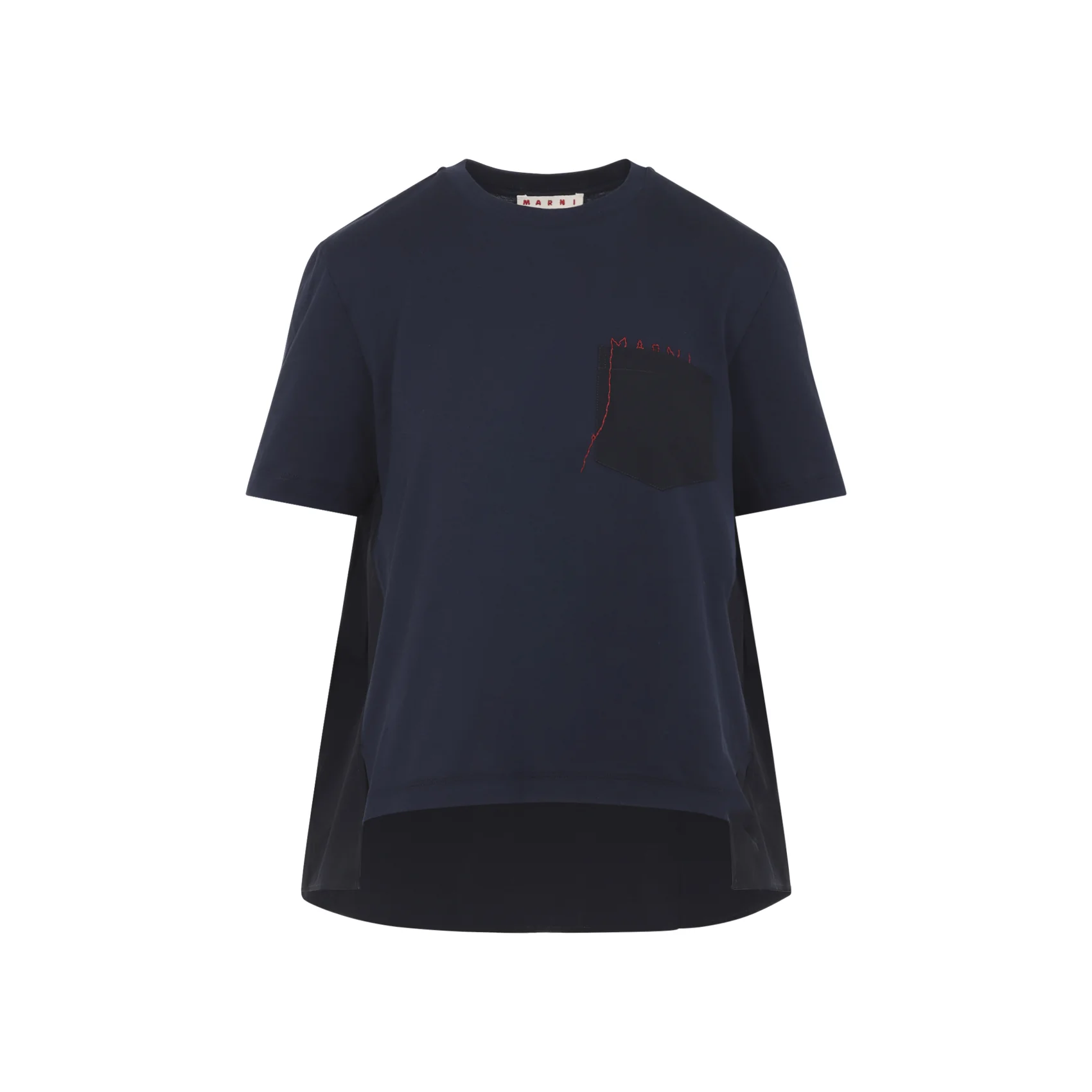 Marni Cotton T-shirt with Handstitched Logo - Image 2