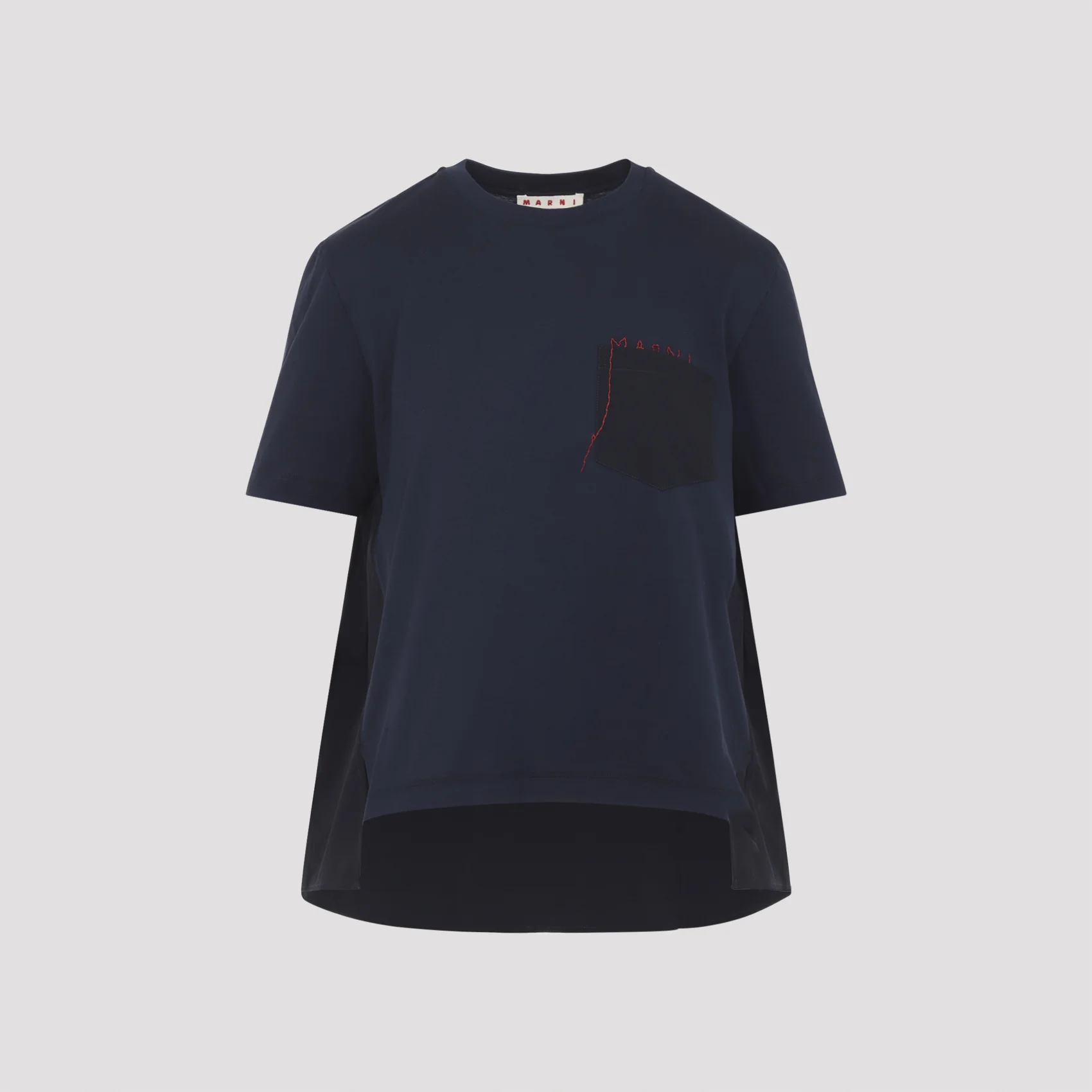 Marni Cotton T-shirt with Handstitched Logo - Image 3