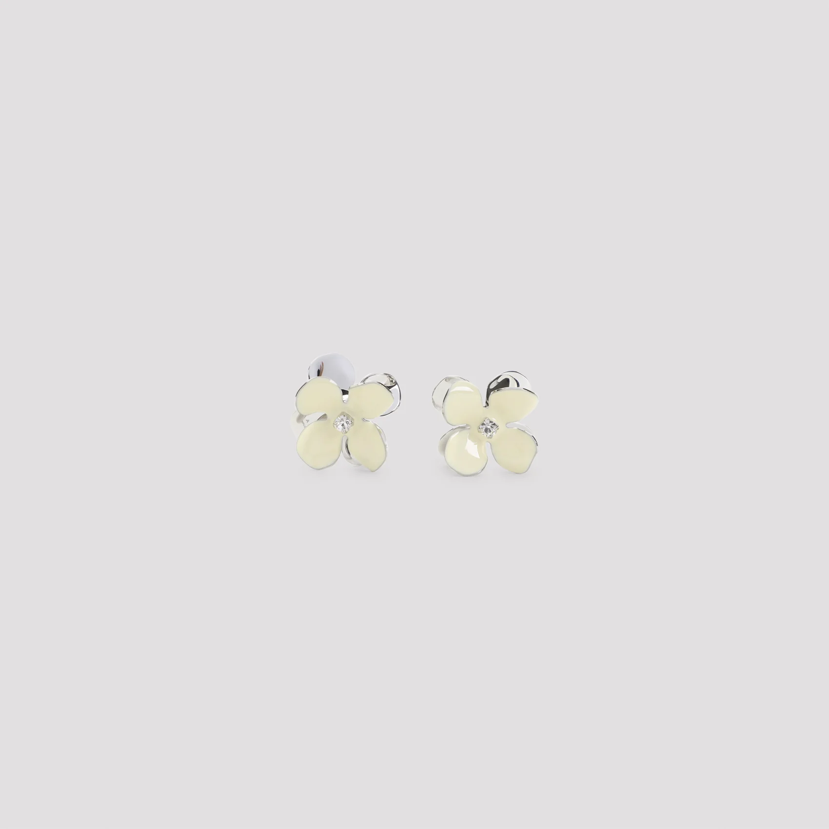 Marni Floral Brass Statement Earrings - Image 6