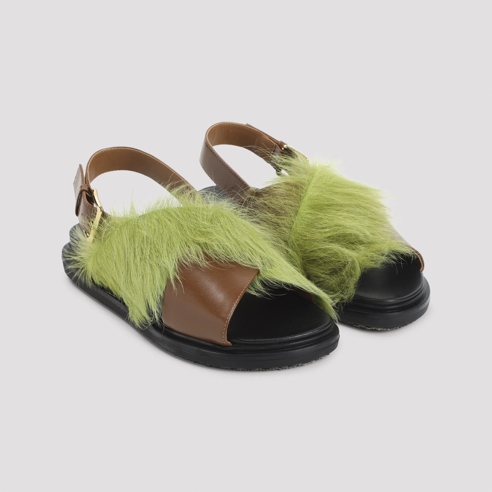 Marni Fussbett Ovine Leather Sandals - Image 5