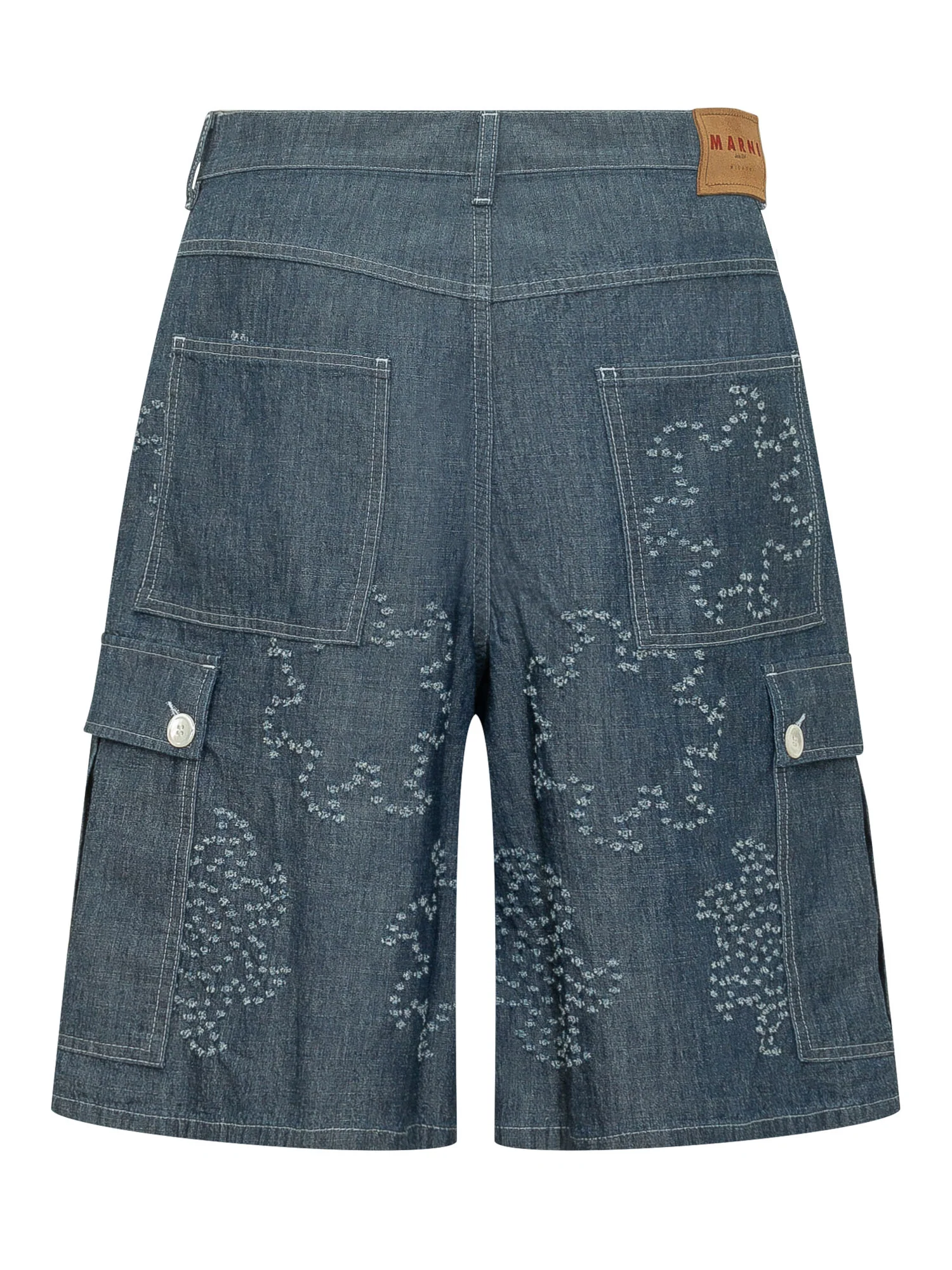 Marni Graphic Print Cargo Bermuda Shorts - Image 2