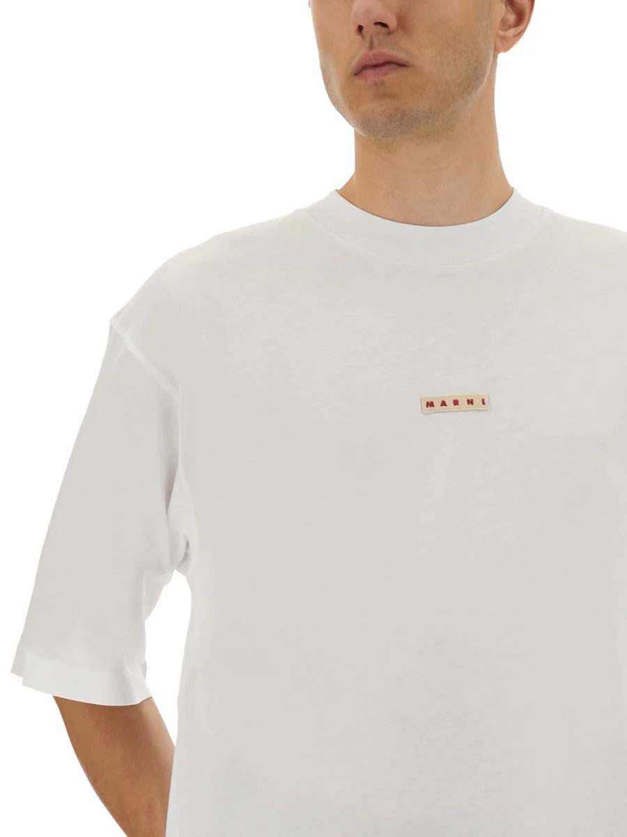 MARNI Logo Patch T-Shirt - Men - Image 4