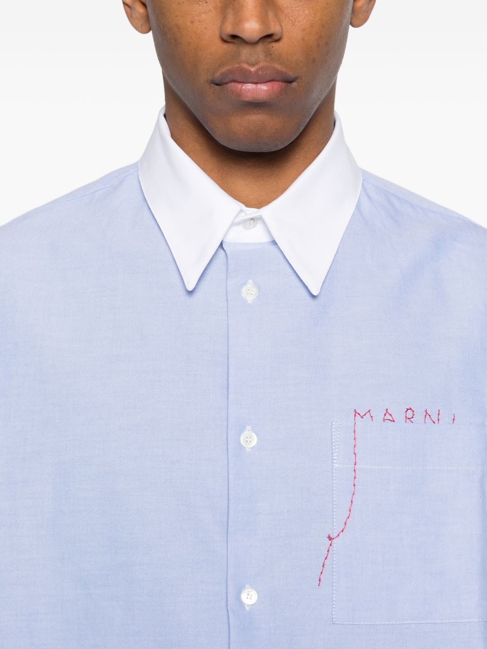 Marni Men's Cotton Woven Shirt - Mini Fit - Image 4
