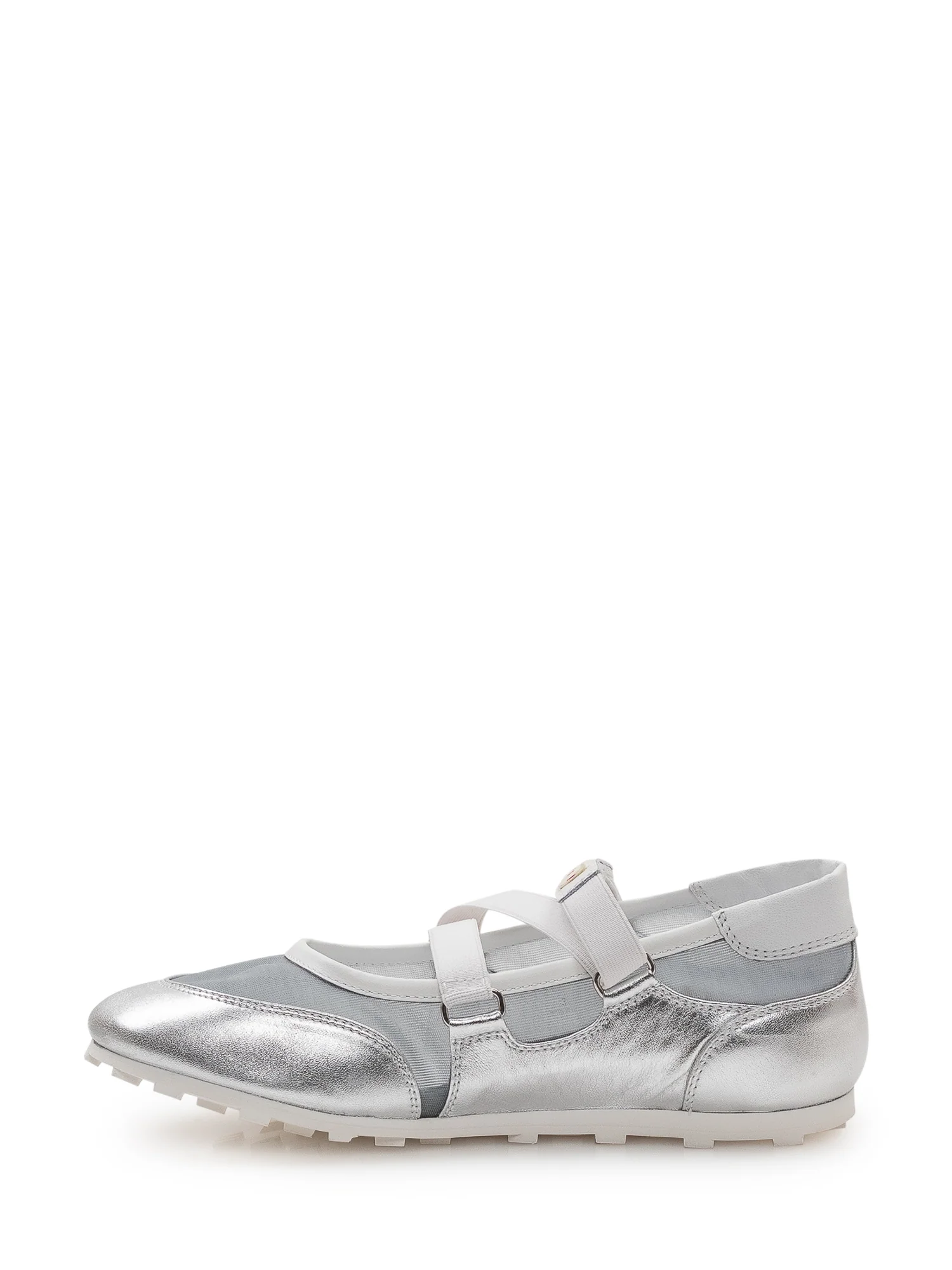 Marni Mini Ballerina Flats with Double Strap and Mesh Insert - Image 4