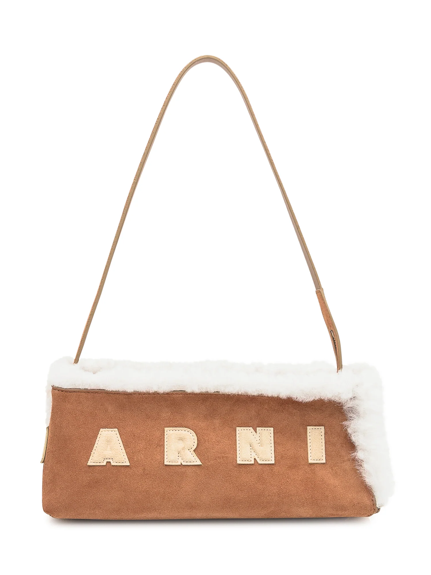 Marni Mini Leather and Suede Shoulder Bag