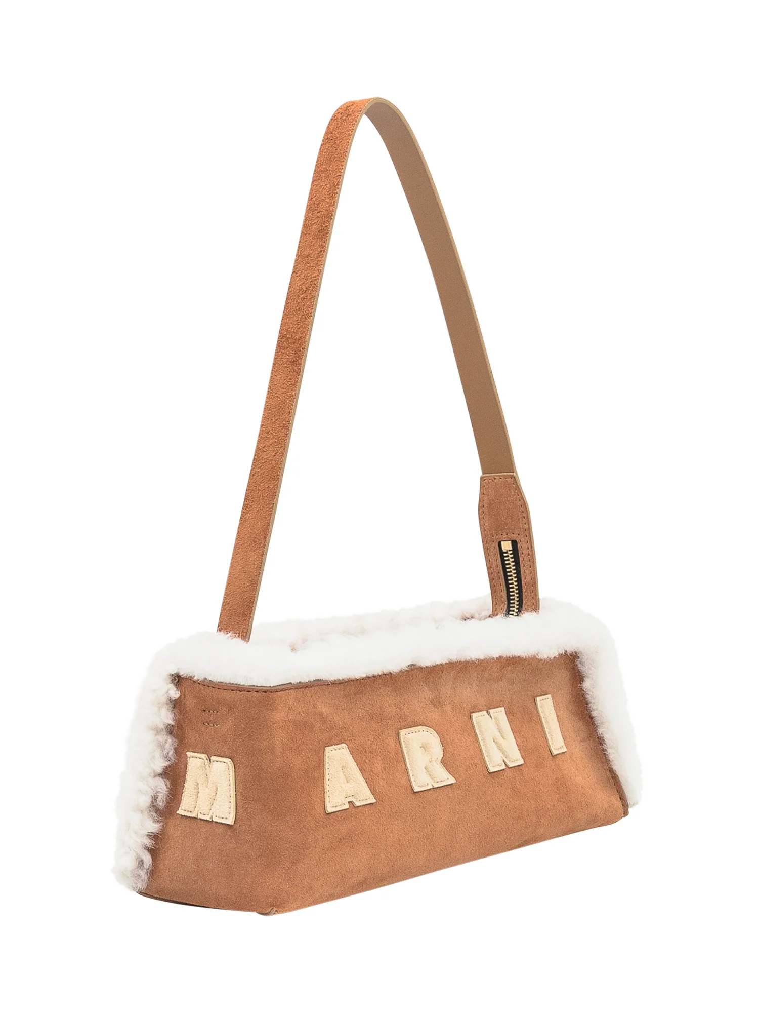 Marni Mini Leather and Suede Shoulder Bag - Image 2