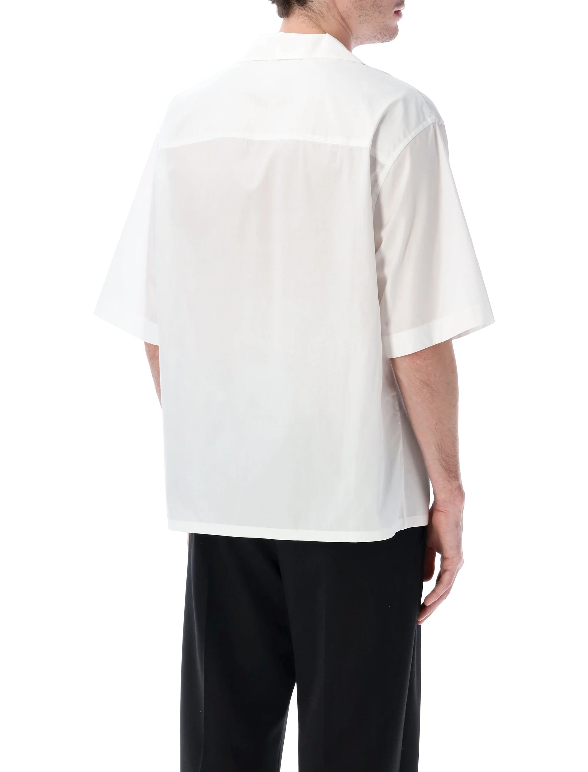 Marni Organic Poplin Bowling Shirt with Hidden Logo - Image 2