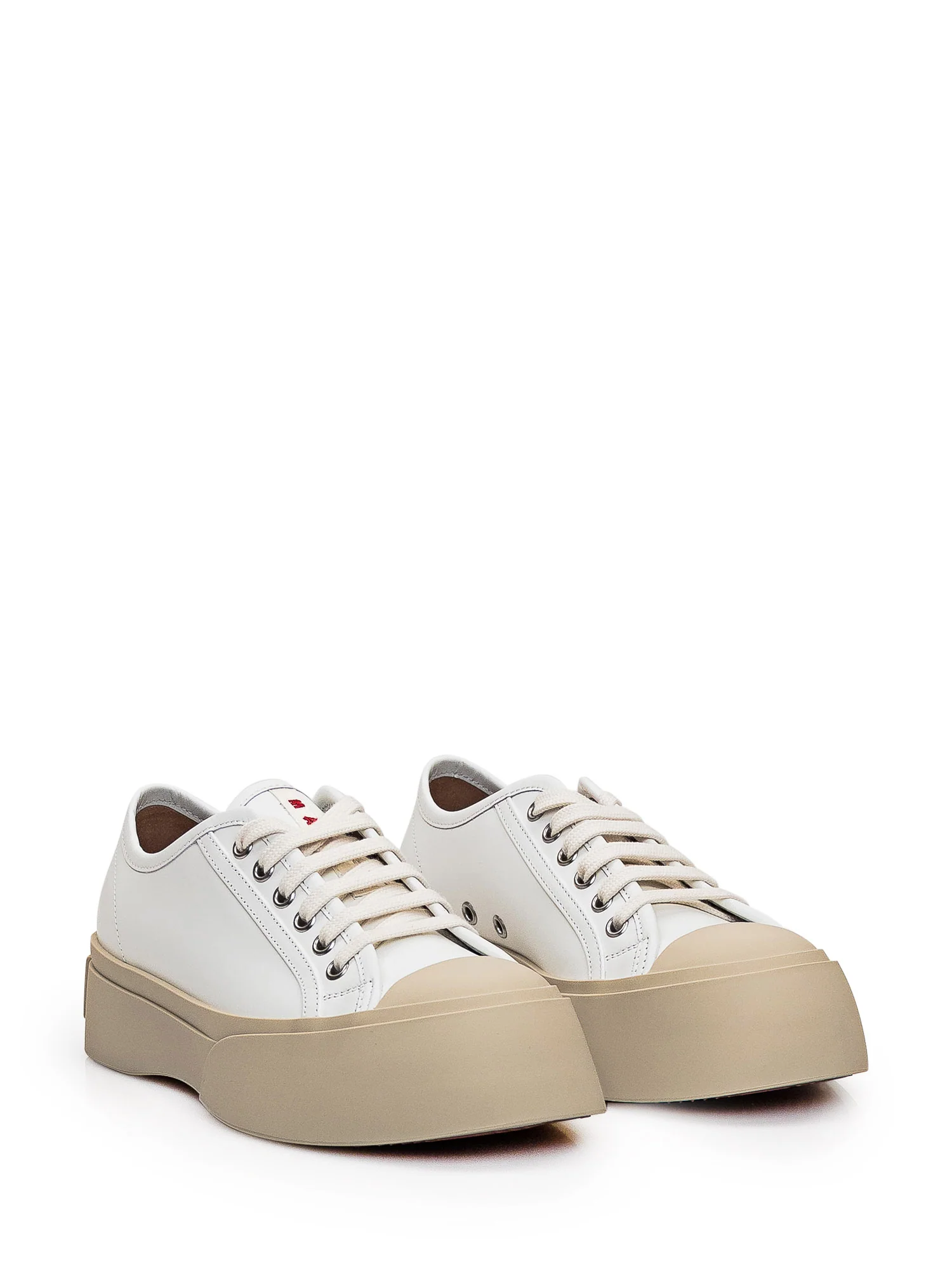 Marni Refined Leather Sneakers - Image 2