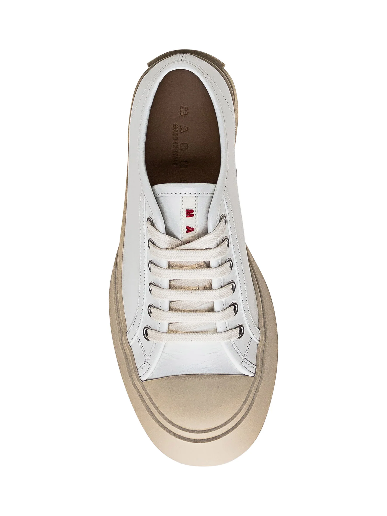 Marni Refined Leather Sneakers - Image 4