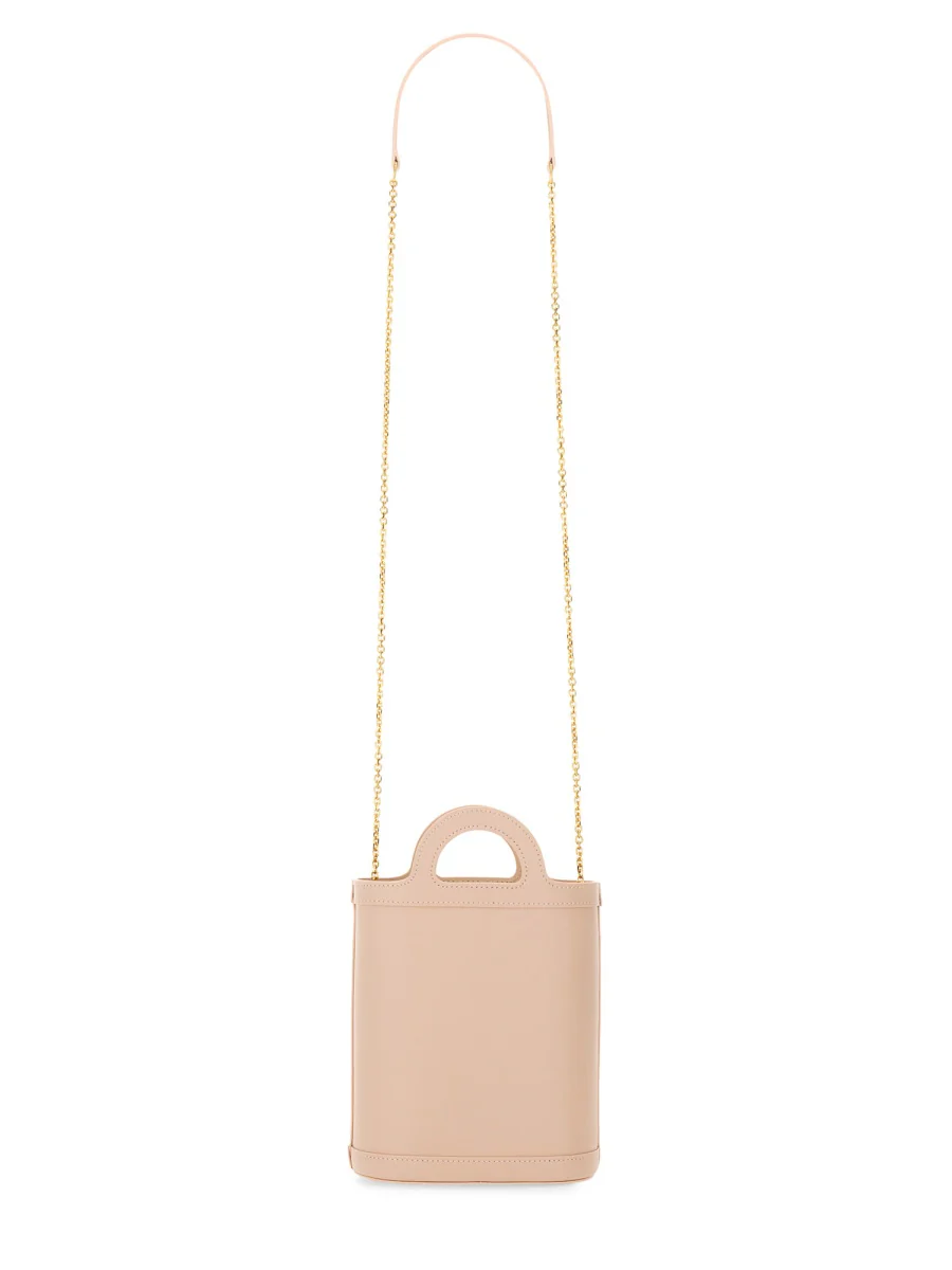 MARNI Tropicalia Micro Leather and Embroidered Faux Raffia Tote - Image 2