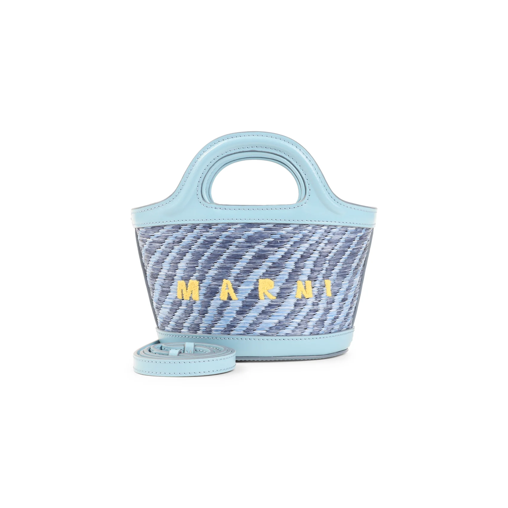 MARNI Wavy Raffia-effect Tropicalia Micro Bag - Image 4