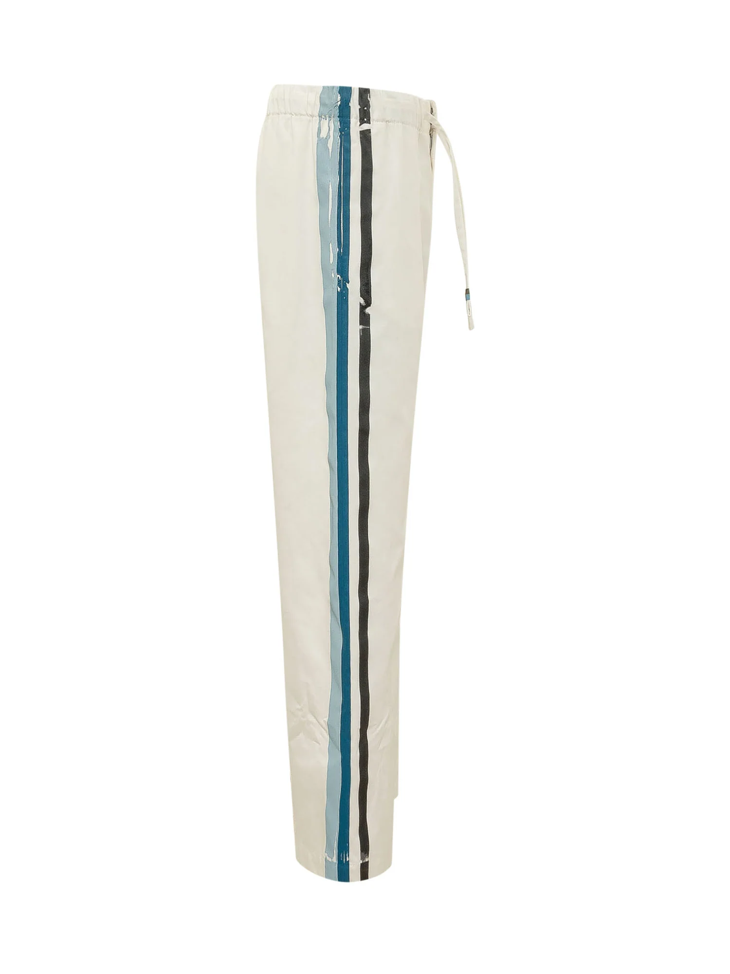 Marni Wide Leg Trousers with Bold Paint Pattern - Image 3