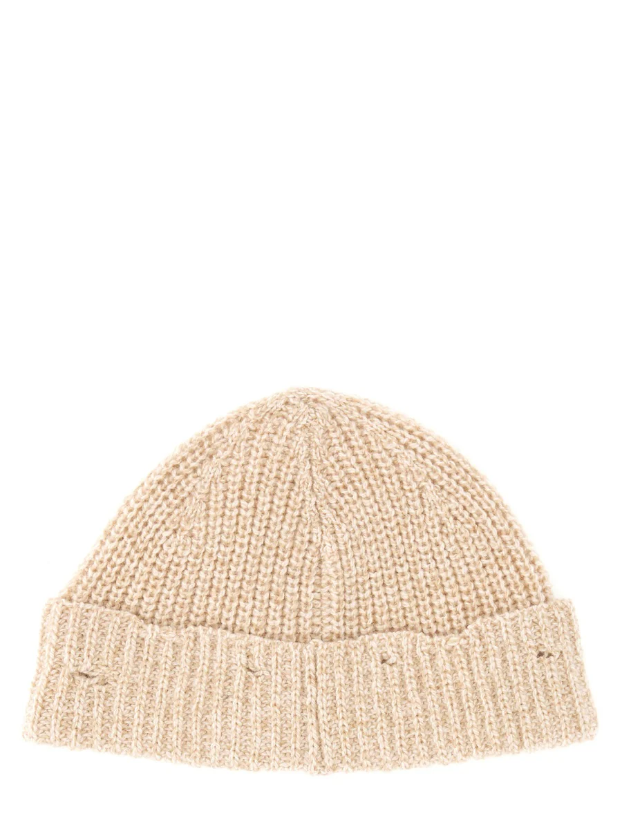 MARNI Wool Beanie with Mending Embroidery - Image 4