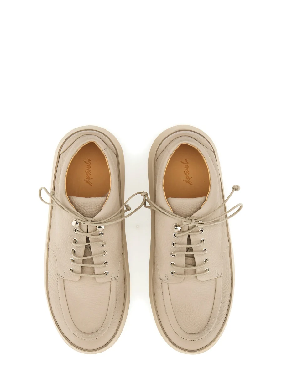 MARSÈLL Pebbled Leather Platform Derby Shoes - Image 6