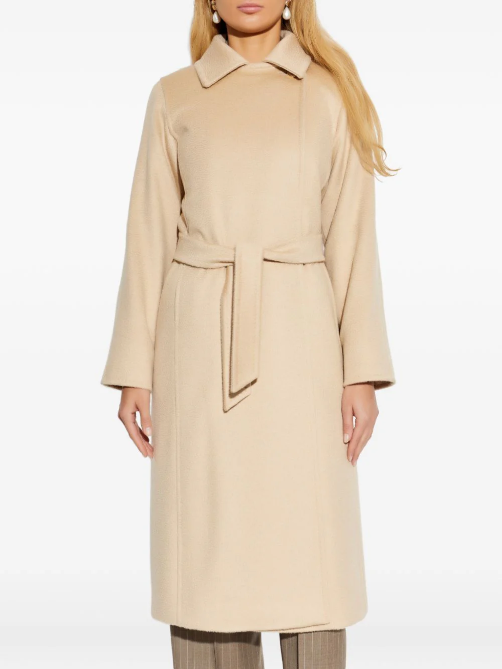Max Mara Classic Camel Jacket with Adjustable Belt - Image 2