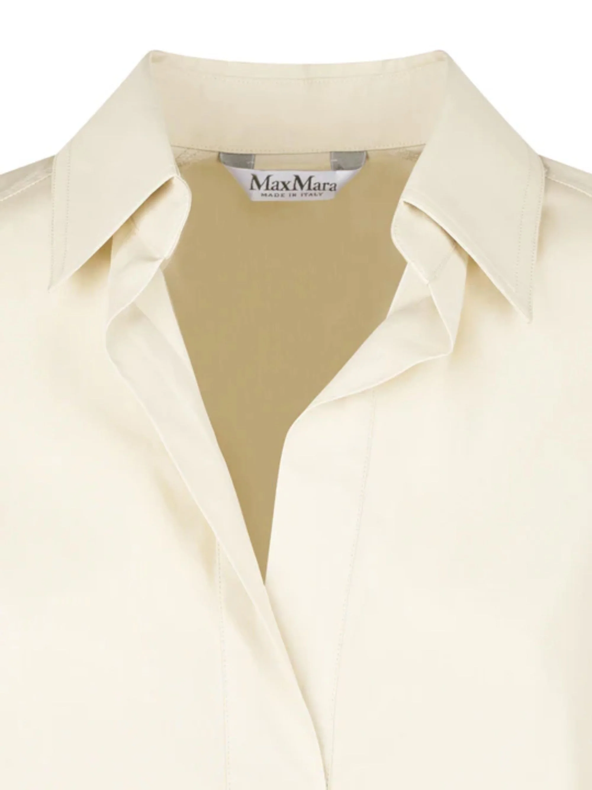 Max Mara Cotton Dress with Classic Collar and Adjustable Cuffs - Image 3