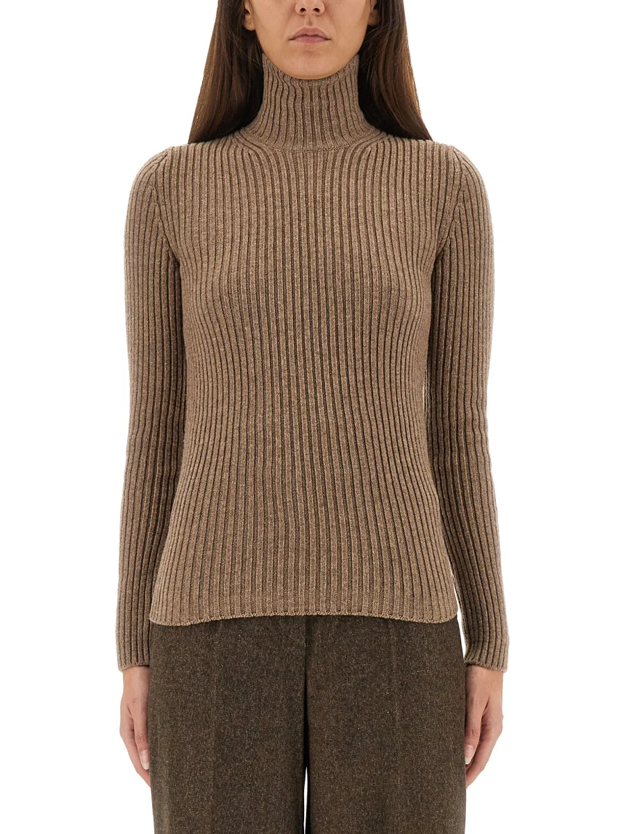 MAX MARA Dula Ribbed Wool and Cashmere-blend Turtleneck Sweater