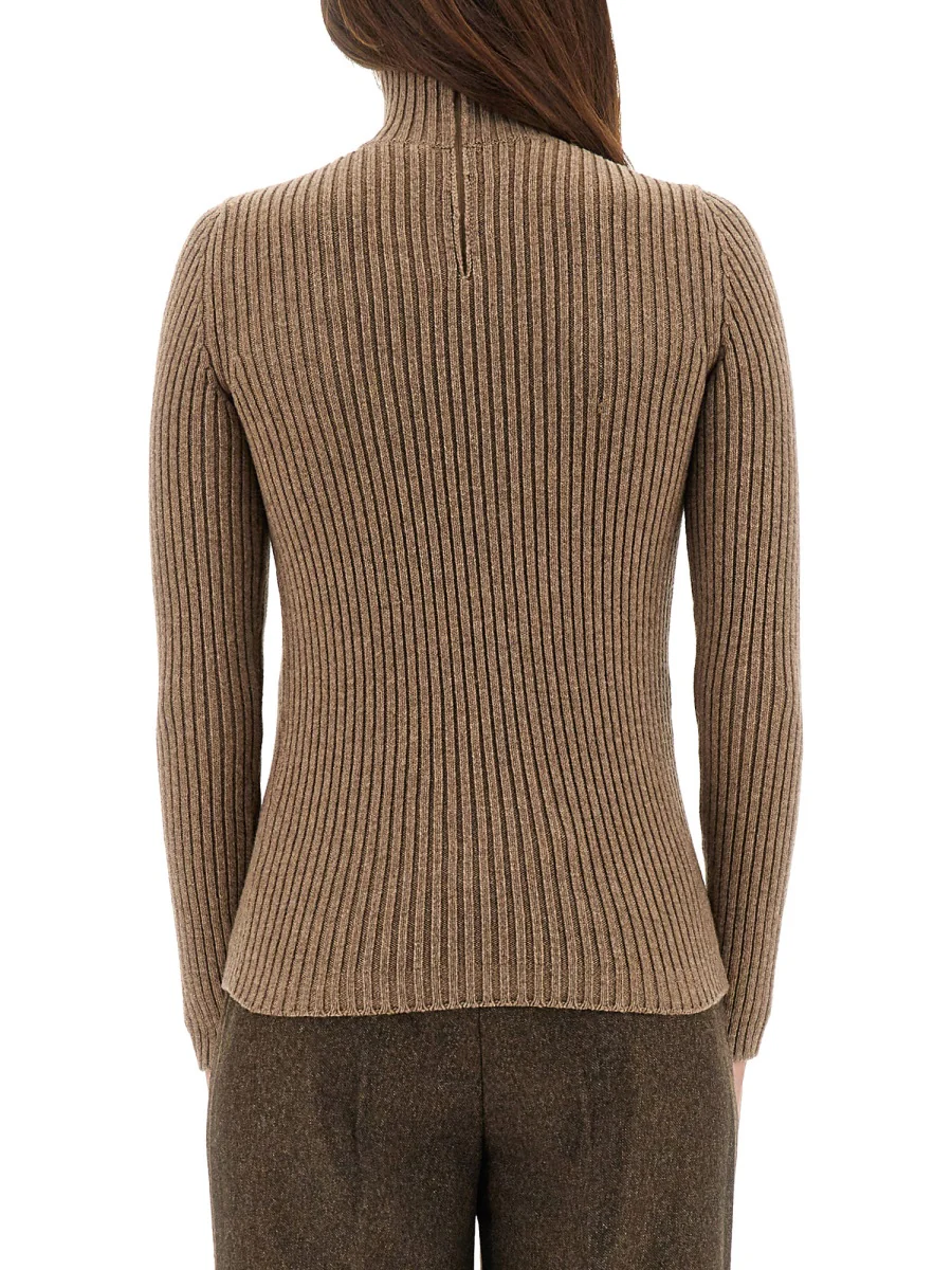 MAX MARA Dula Ribbed Wool and Cashmere-blend Turtleneck Sweater - Image 3
